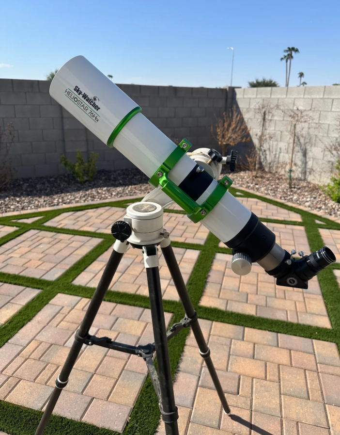 Heliostar 76mm H-Alpha Solar Telescope with SolarQuest Mount Kit - Professional Solar Observation for Astronomy Enthusiasts - Perfect for Sunspot Viewing, Solar Eclipses, and Astrophotography