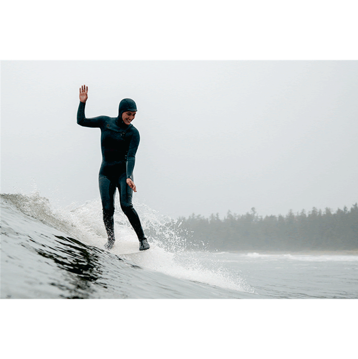 5/4mm SisstrEvolution 7 Seas Hood Chest Zip Full Wetsuit - Solid Black SBK - Perfect for Surfing, Diving & Cold Water Sports