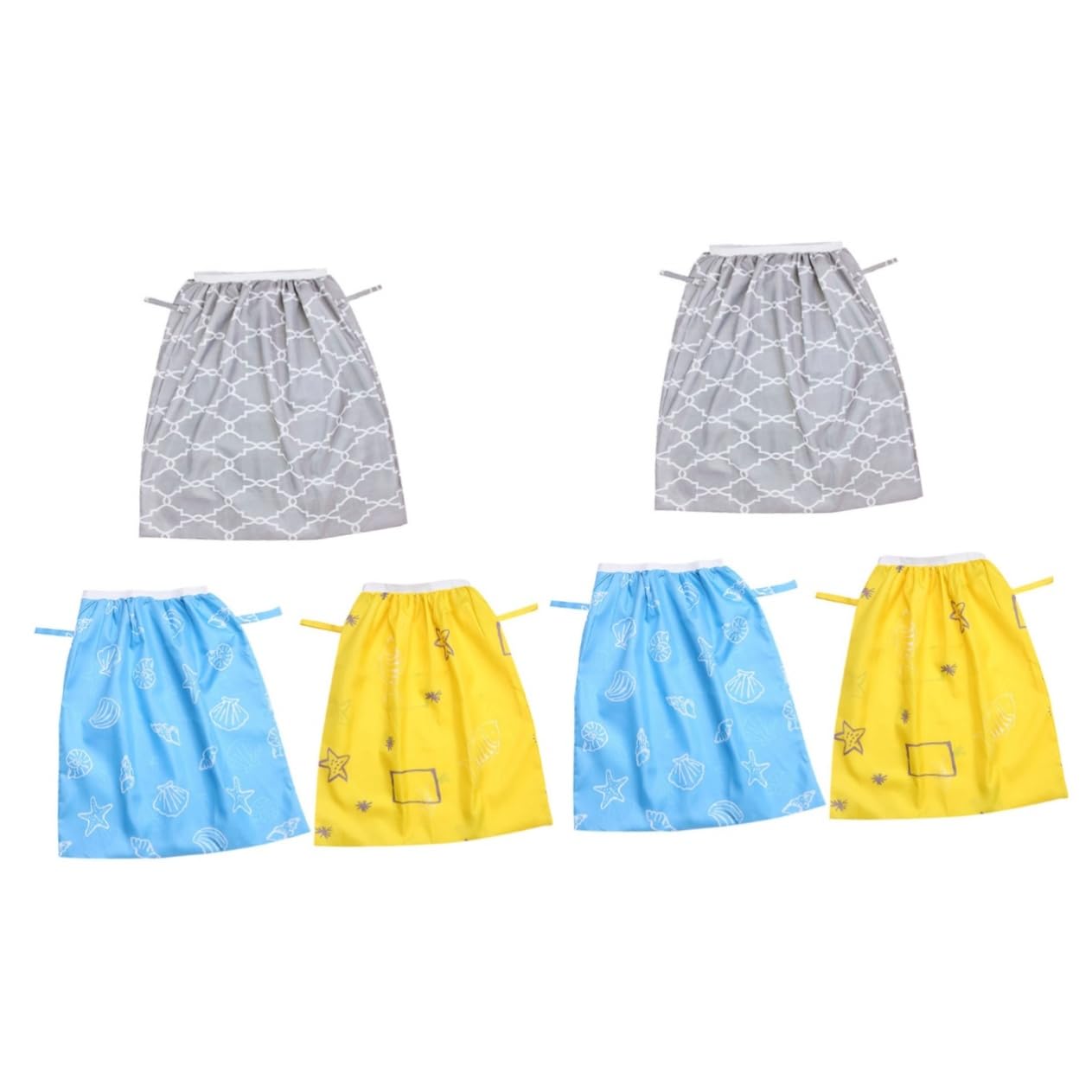 **iFundom 6-Pack Diaper Storage Bags – Reusable Wet/Dry Nappy Bags with Oxford Cloth – Perfect for Travel, Daycare & Baby Essentials Organization**