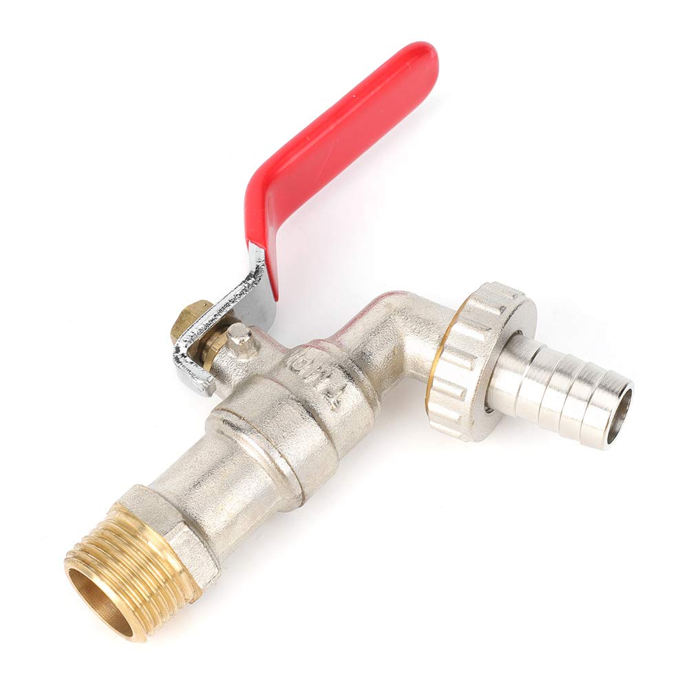 Premium Brass Garden Faucet with Lever Handle - Outdoor Water Supply Tap for Garden, Park & Yard | Durable & Weather-Resistant for Lawn Irrigation, Plant Watering & Outdoor Cleaning