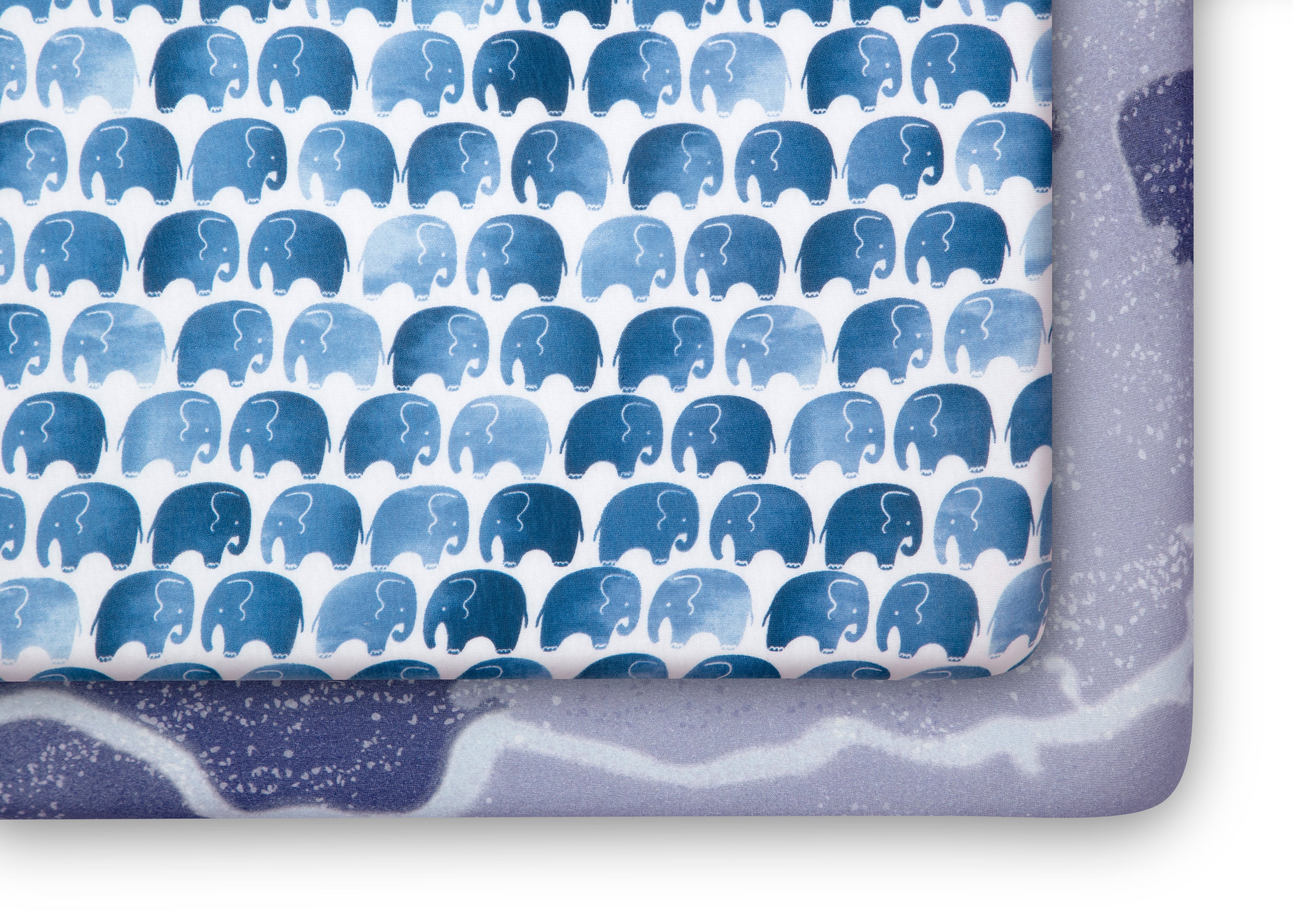 2 Pack Watercolor Elephant Fitted Crib Sheets - Soft Nursery Bedding for Baby Boys & Girls - Perfect for Cribs, Toddler Beds & Nursery Decor