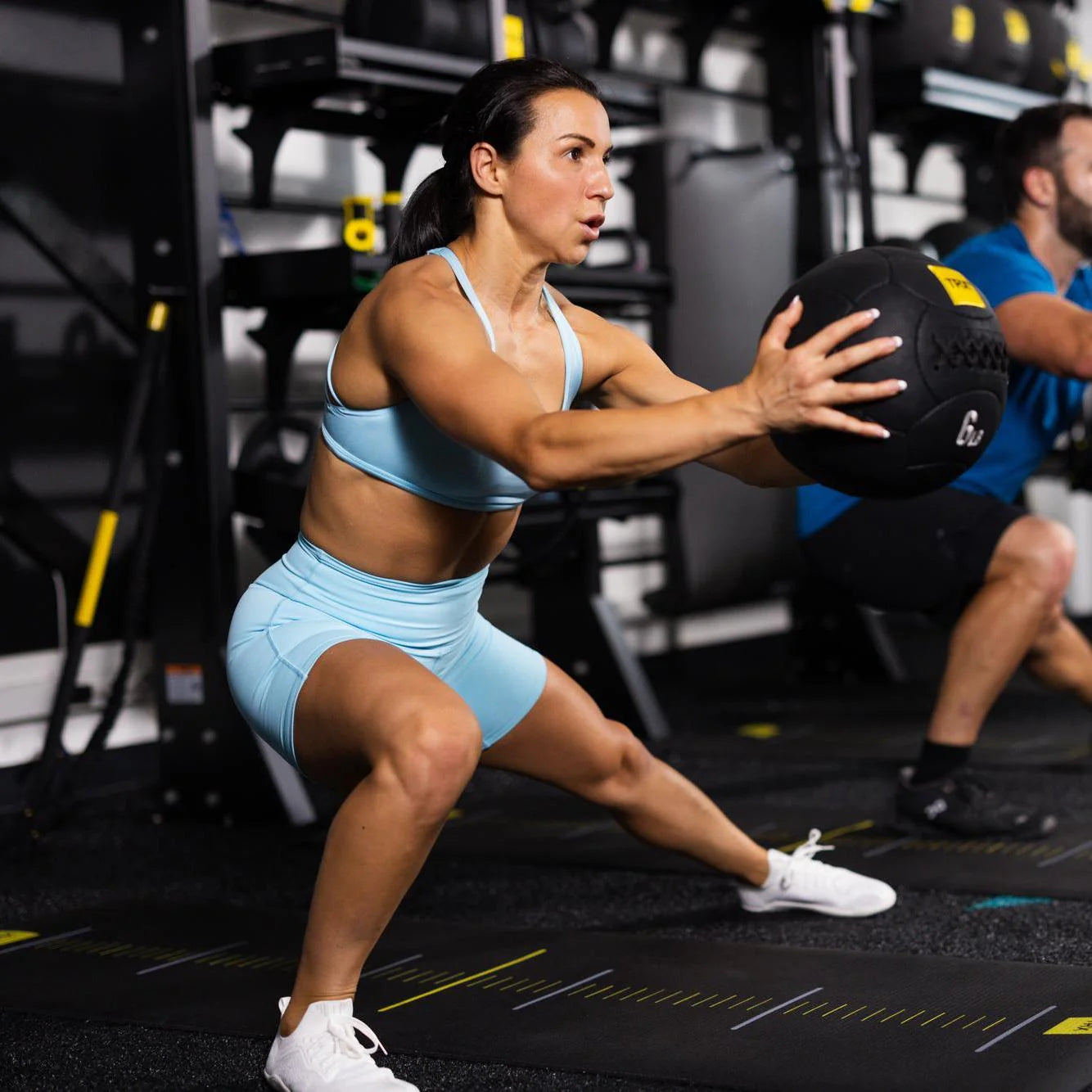 TRX 10 Medicine Ball 12lbs - Premium Weighted Exercise Ball for Strength Training, CrossFit, Yoga & Home Gym Workouts - Perfect for Fitness Enthusiasts & Athletes