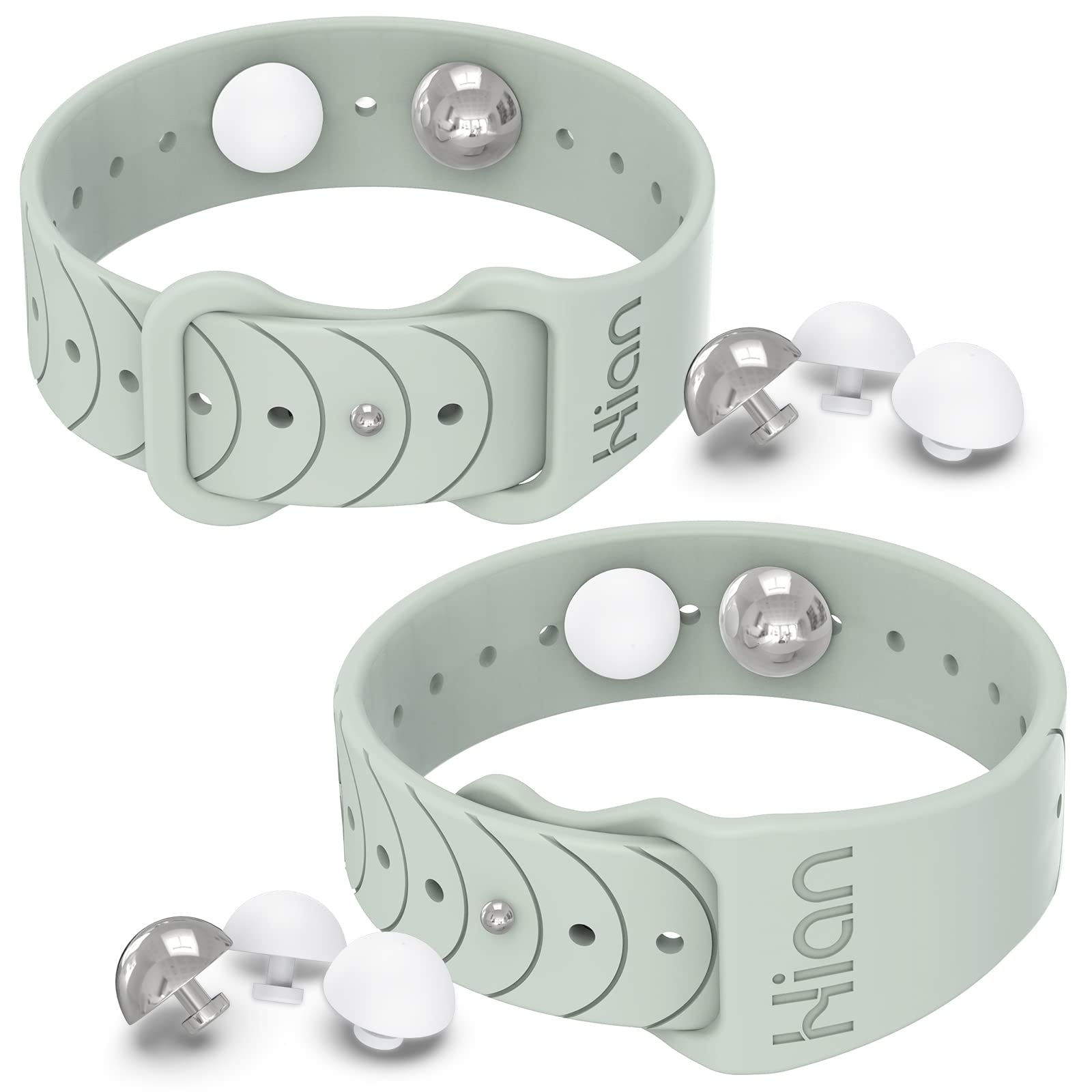 Acupressure Wristbands for Motion Sickness Relief - Adjustable Anti-Nausea Bands for Travel, Pregnancy & Vertigo - Natural Remedy for Headaches, Insomnia & Anxiety - Sleep Aid & Morning Sickness Solution (1 Pair, Beryl Color) - Perfect for Car Rides, Flights & Cruise Vacations