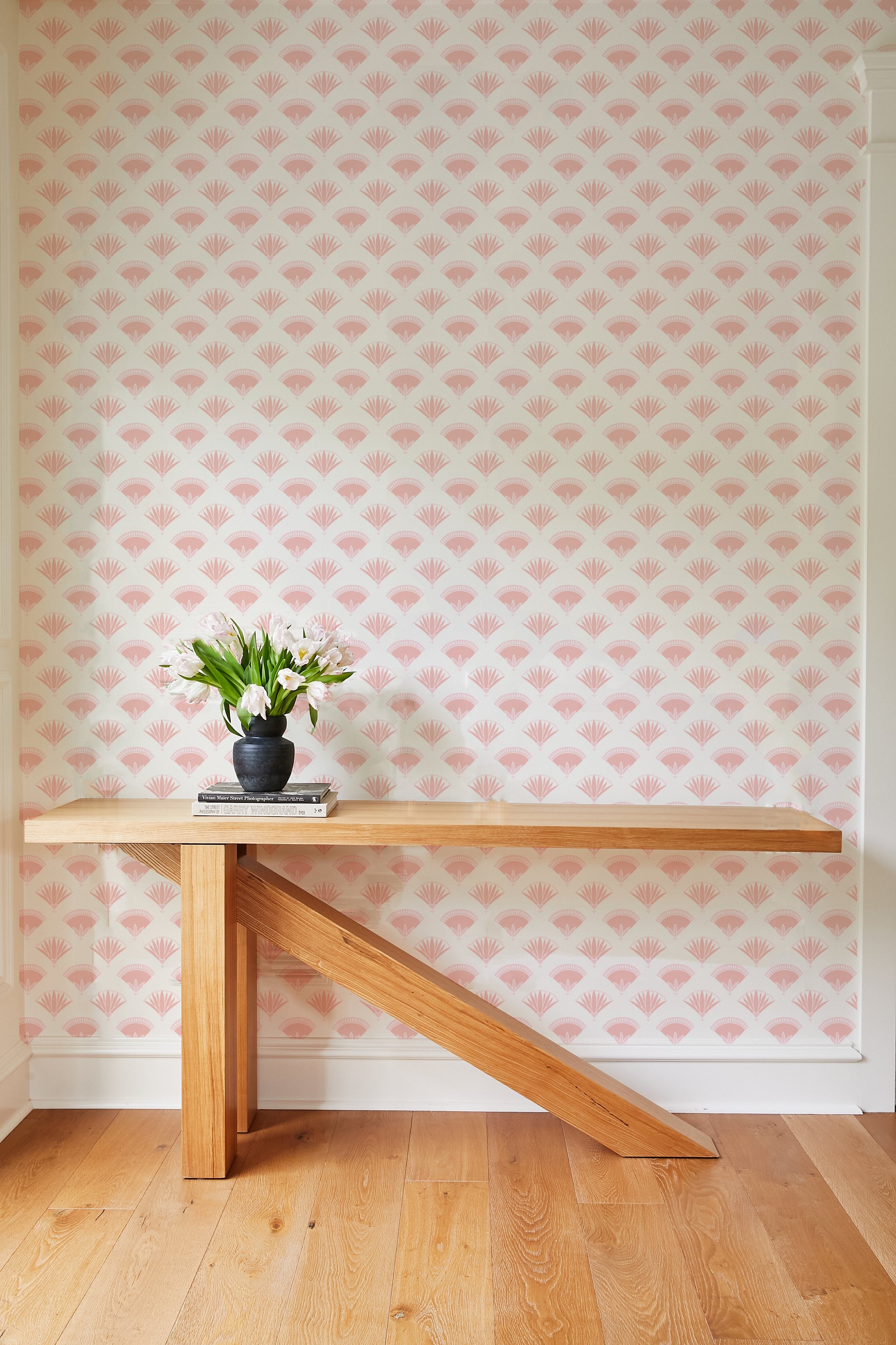 Lotus Papyrus Wallpaper by Tea Collection - Ballet Slipper Design | Elegant Floral Wall Decor for Living Room, Bedroom & Nursery