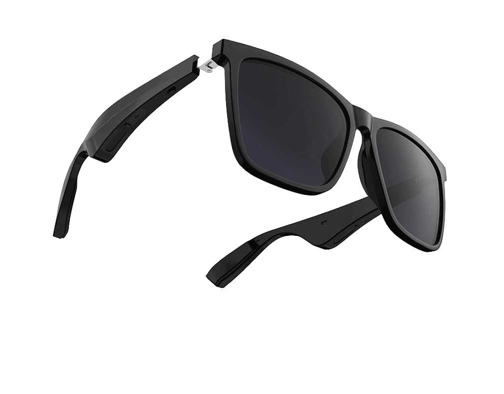 Smart Wireless Bluetooth Audio Sunglasses with Open Ear Headphones - Polarized UV Protection Lenses for Men & Women - Lightweight Frame for Music, Hands-Free Calls & Outdoor Activities