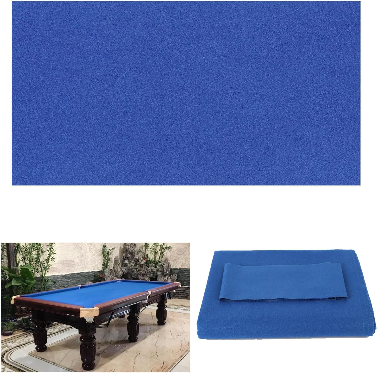 Professional 8ft Nylon & Felt Blended Billiard Table Cloth - 6 Strips Pool Table Felt Replacement for Clubs, Bars & Hotels | Durable Game Room & Home Entertainment Upgrade