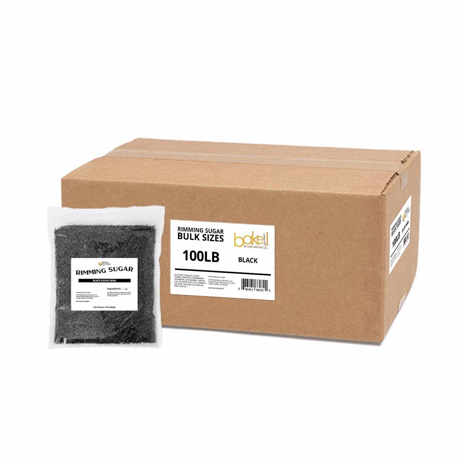 Premium Black Cocktail Rimming Sugar - 8oz, 16oz & 32oz Bulk Sizes for Margaritas, Martinis & Cocktails - Perfect for Parties, Bars & Home Mixology