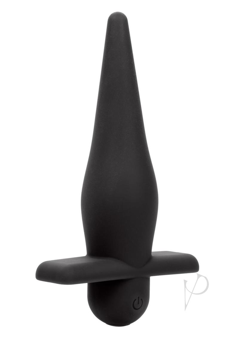 Rechargeable Silicone Anal Probe - High Intensity Vibrating Butt Plug for Men & Women - Black - Perfect for Solo Play & Couples Exploration
