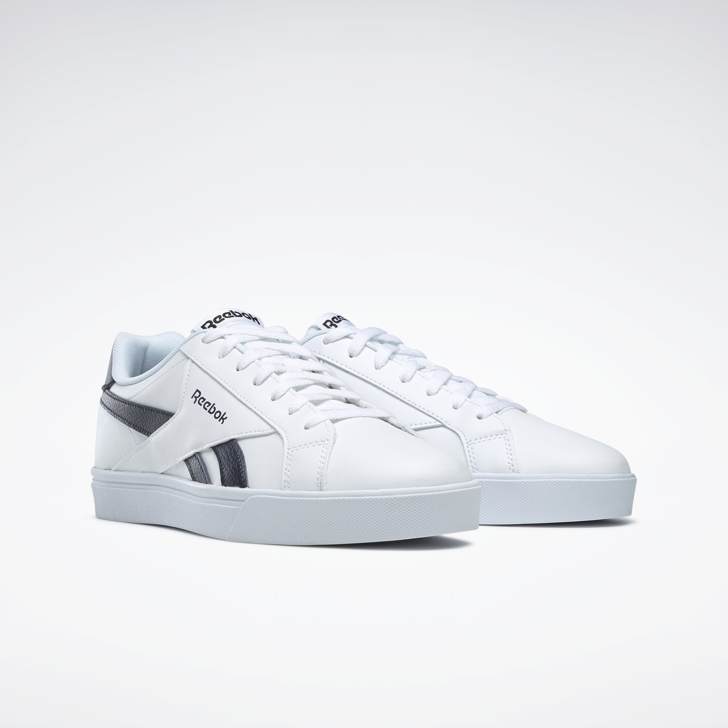 Reebok Royal Complete 3.0 Low-Top Sneakers for Men & Women - White/Collegiate Navy - Comfortable Casual Walking Shoes for Gym, Workout & Everyday Wear