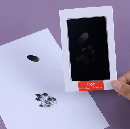 Pet Safe Non-Toxic Paw Print Ink Pad Kit for Dogs & Cats - DIY Pet Paw Print Keepsake, Crafting, and Memory Making