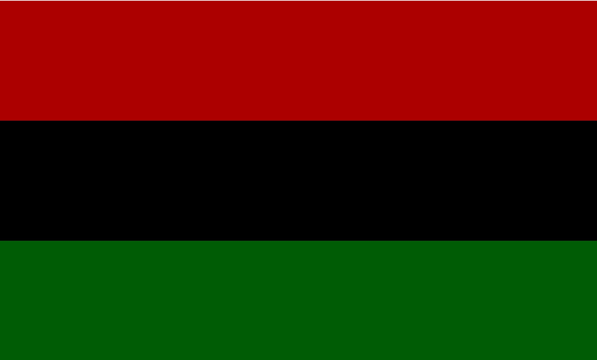 Afro American Tri-Color 12x18 Inch Flag - Rough Tex 68D Polyester Stick Flag for Outdoor Events, Parades & Patriotic Displays