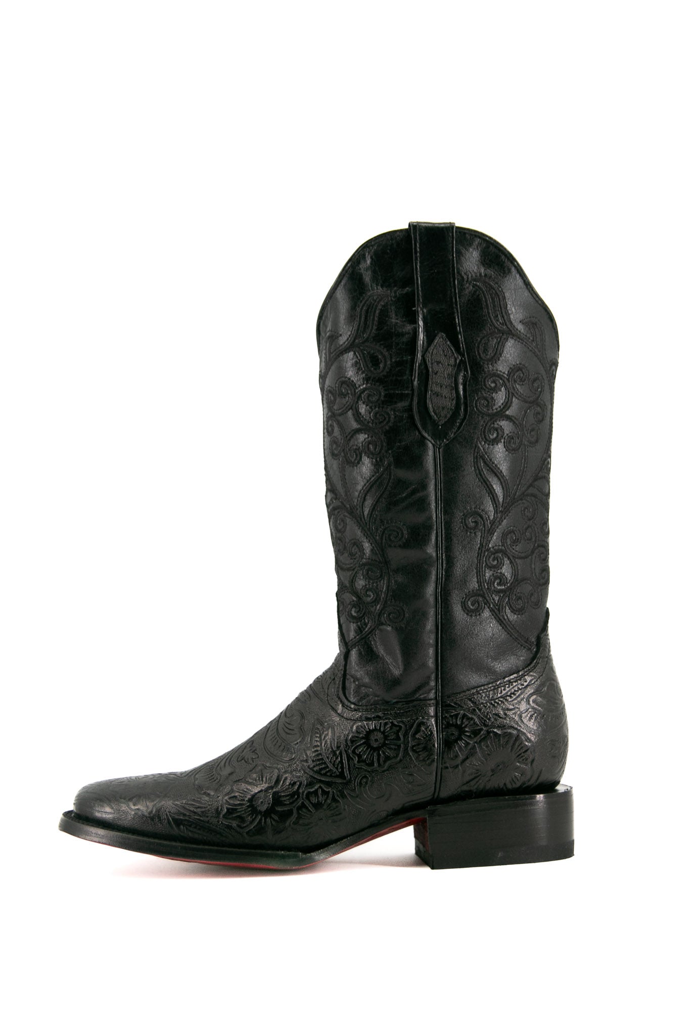 Tamaya Square Toe Red Bottom Cowgirl Boots for Women - Western Fashion Ankle Booties with Block Heel | Perfect for Country Concerts, Rodeos & Night Out