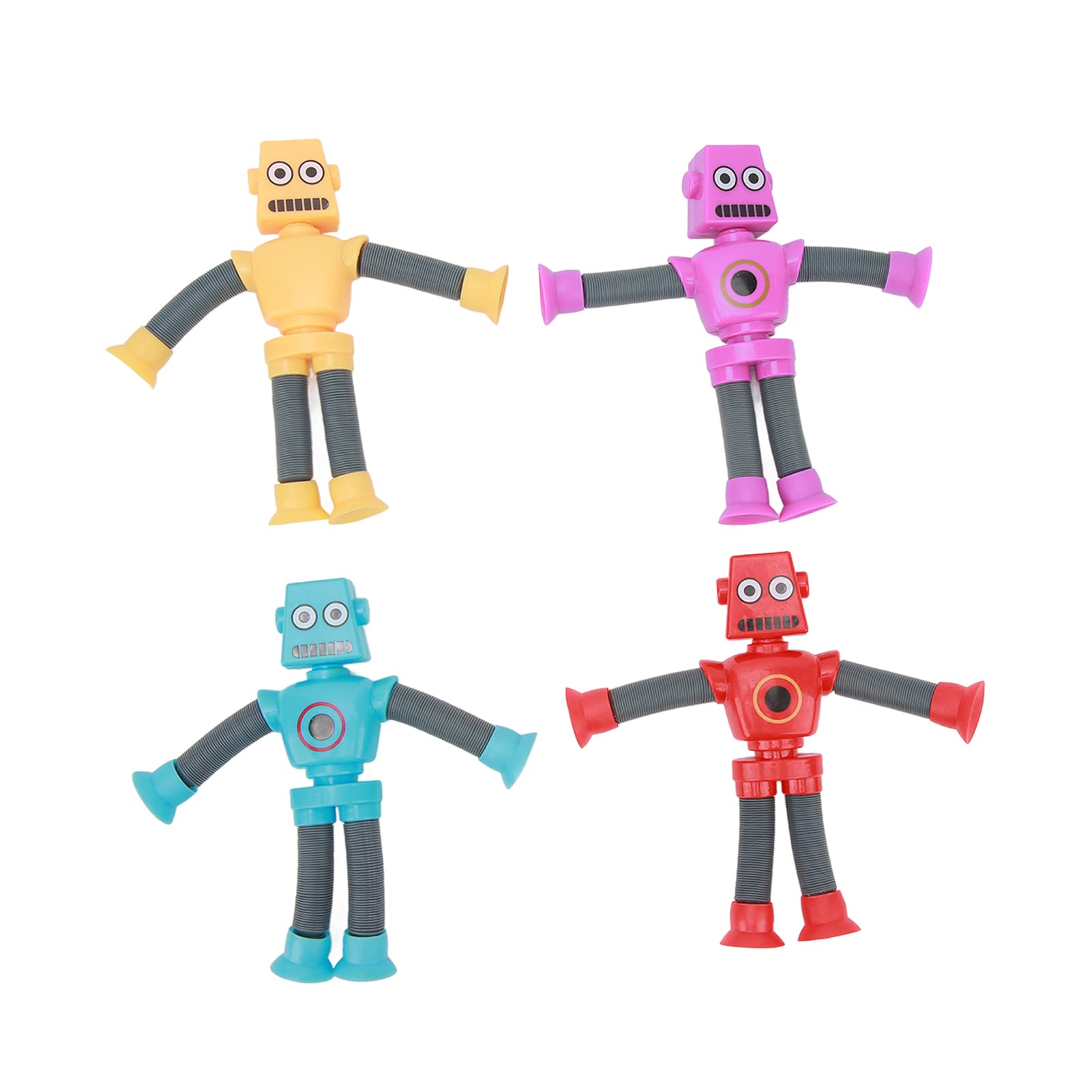 Expandable Telescopic Suction Cup Robot Toy - Fun Plastic Puzzle Game for Kids & Adults - Perfect Gift for Birthday, Christmas & STEM Learning - Great for Playtime, Party Favors & Educational Activities