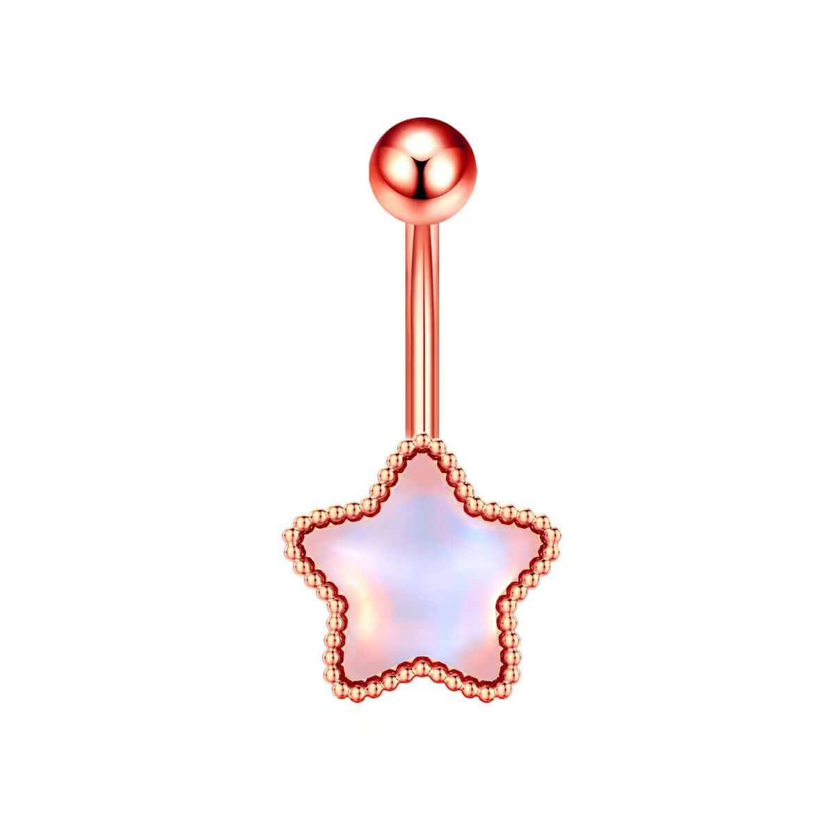 Glow in the Dark Belly Button Rings - Moon Star Design | Body Jewelry for Women | Perfect for Night Parties, Raves & Unique Fashion Looks
