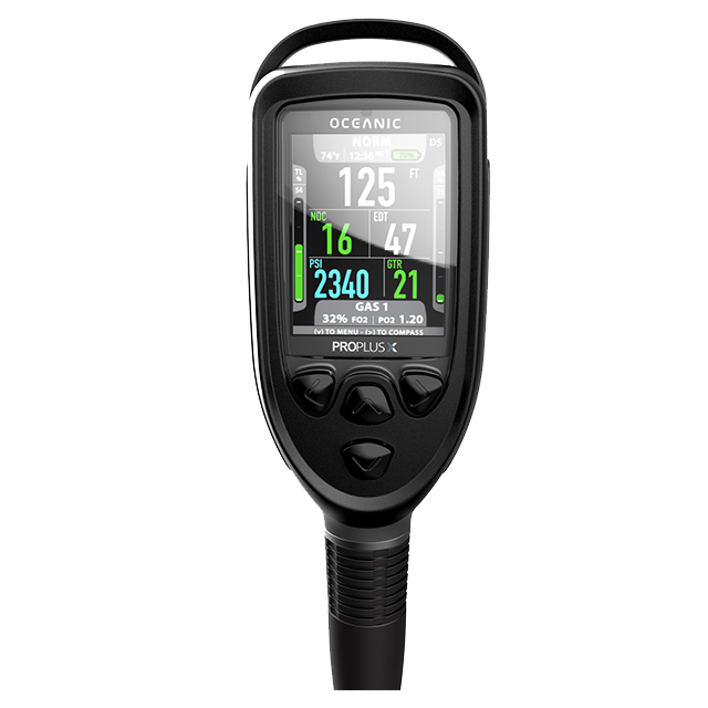 Oceanic Pro Plus X Scuba Diving Console with Quick Disconnect Hose - Professional Dive Computer for Underwater Exploration & Marine Adventures