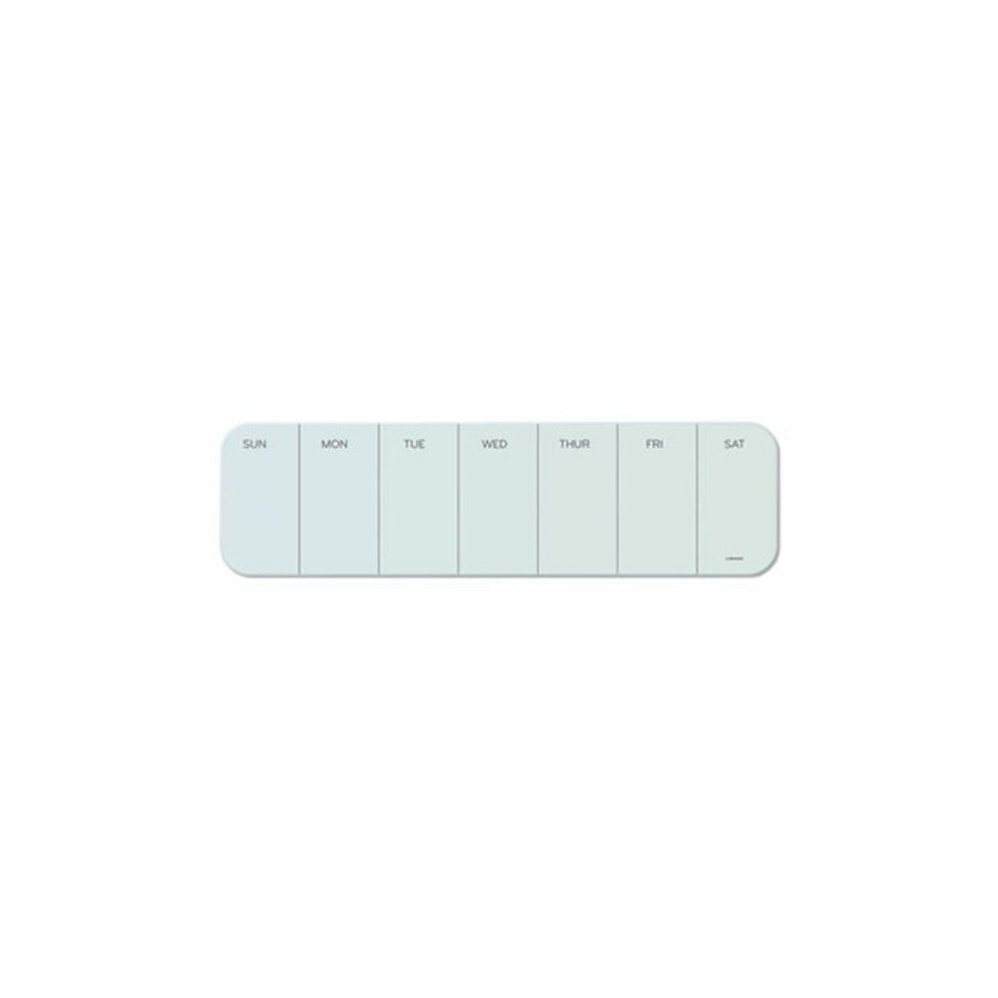 U Brands Cubicle Glass Dry Erase Board - Undated Weekly Planner, 20