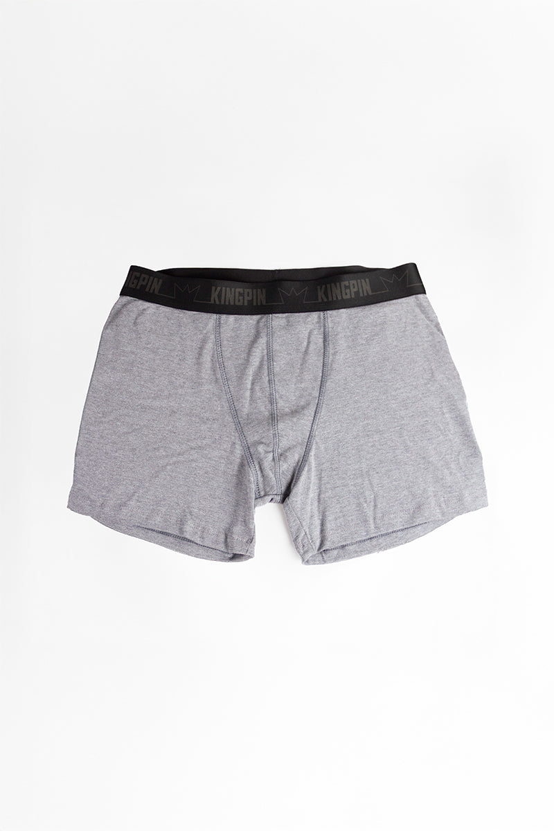 Boxer Kingpin Men's Boxer Briefs - Soft Cotton Blend Underwear for Comfort & Support - Perfect for Workout, Lounge & Everyday Wear