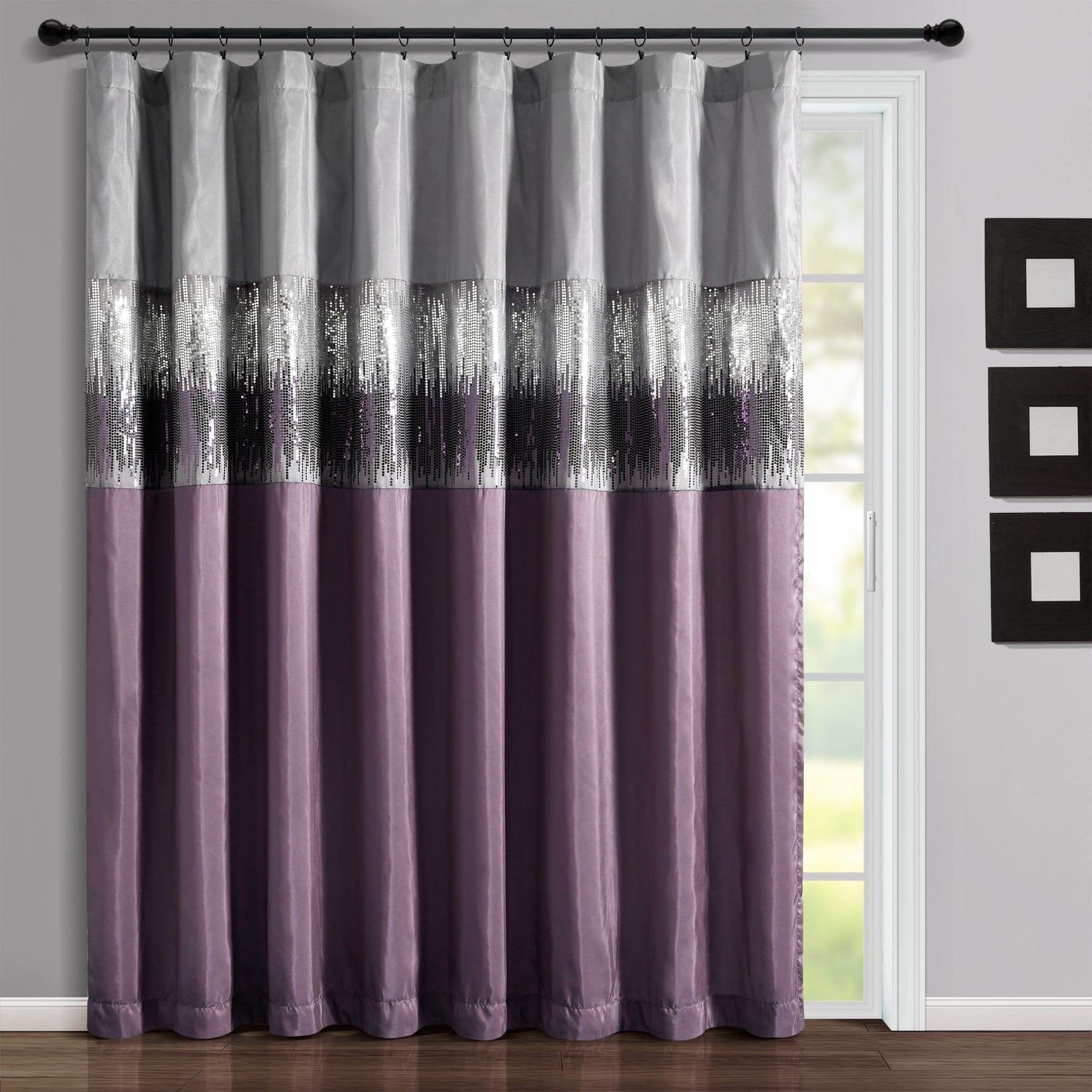 Starry Night Window Curtain Panel - Blackout Drapes for Bedroom & Living Room - Galaxy Print Room Darkening Curtains for Home Decor & Sleep Aid