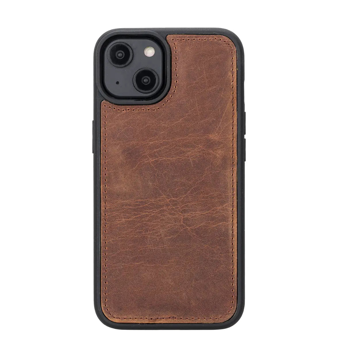 Vintage Brown Distressed Leather Wallet Case for iPhone 14 - Slim Protective Cover with Card Slots | Perfect for Everyday Use, Travel & Business