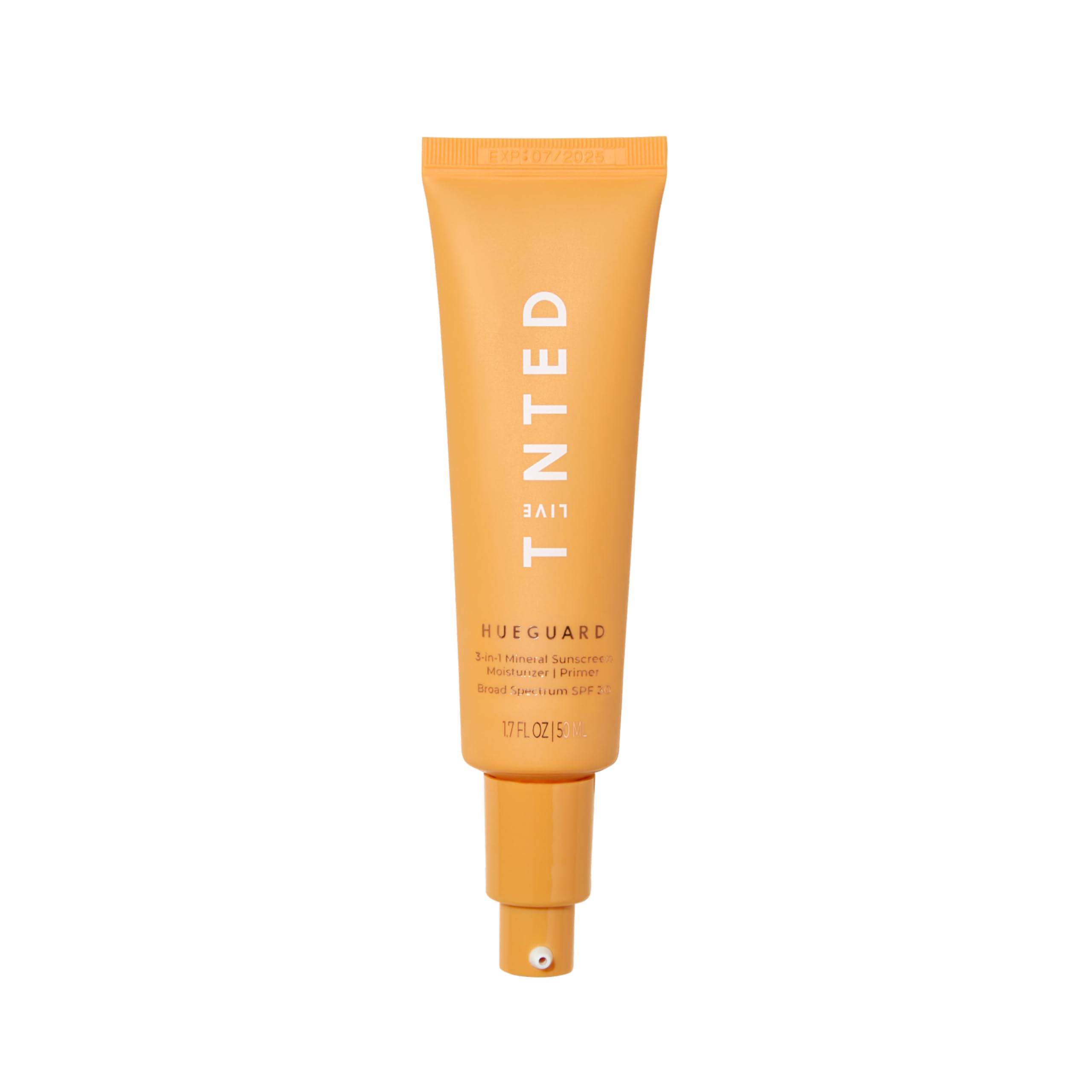 Live Tinted Hueguard® 3-in-1 Mineral Sunscreen SPF 30 | Face & Body Moisturizer & Primer | Hydrating UVA/UVB Protection | 1.7 Fl Oz | Perfect for Daily Wear, Beach Days & Outdoor Activities