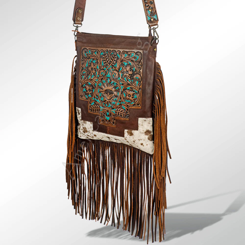 American Darling Genuine Leather Crossbody Bag for Women - Stylish Cowhide Purse for Daily Use, Travel & Shopping
