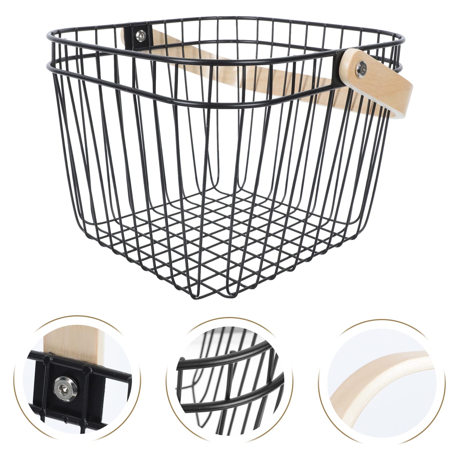 1pc Creative Iron Fruit Basket - Large Capacity Storage Basket for Fruits, Snacks, Bread & Food | Durable Home Storage Container for Kitchen, Dining Room & Pantry Organization