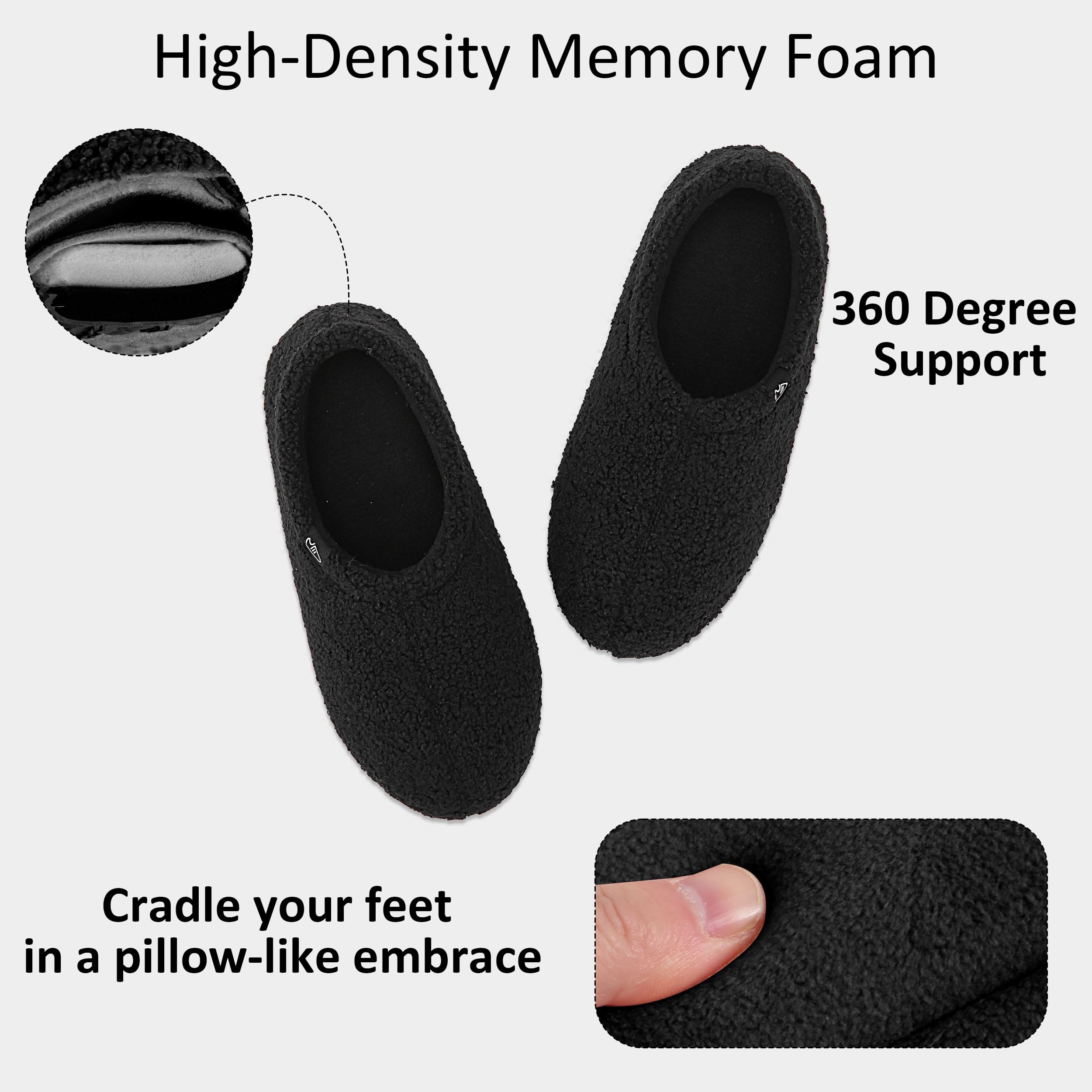 Comfortable Memory Foam House Slippers for Women - Soft Indoor Slip-On Shoes with Arch Support | Perfect for Relaxing at Home, Lounging & Cold Floors