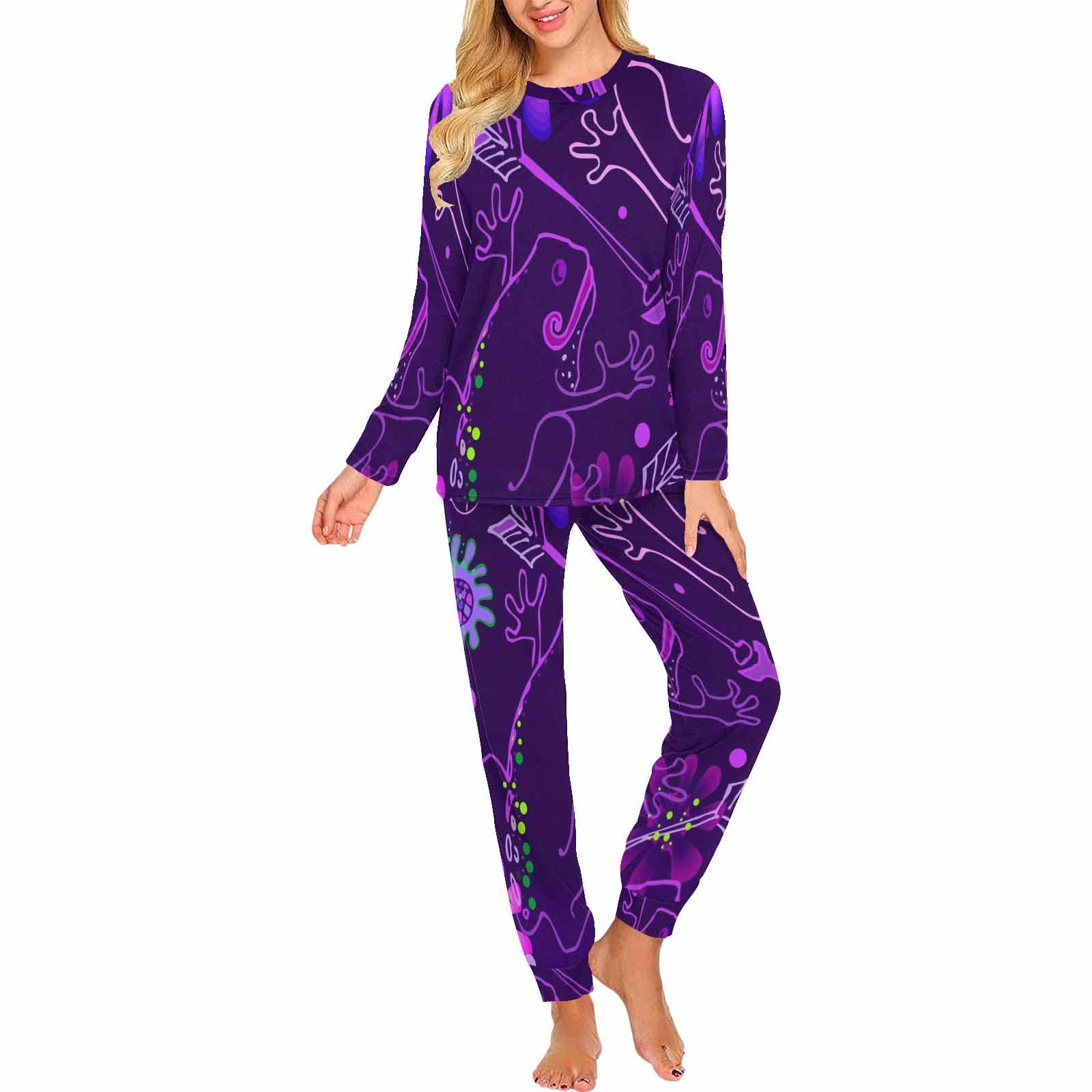 InterestPrint Princess Frog Two-Piece Sleepwear Set for Women - Soft Cotton Pajama & Lounge Set for Comfortable Sleep and Relaxation at Home