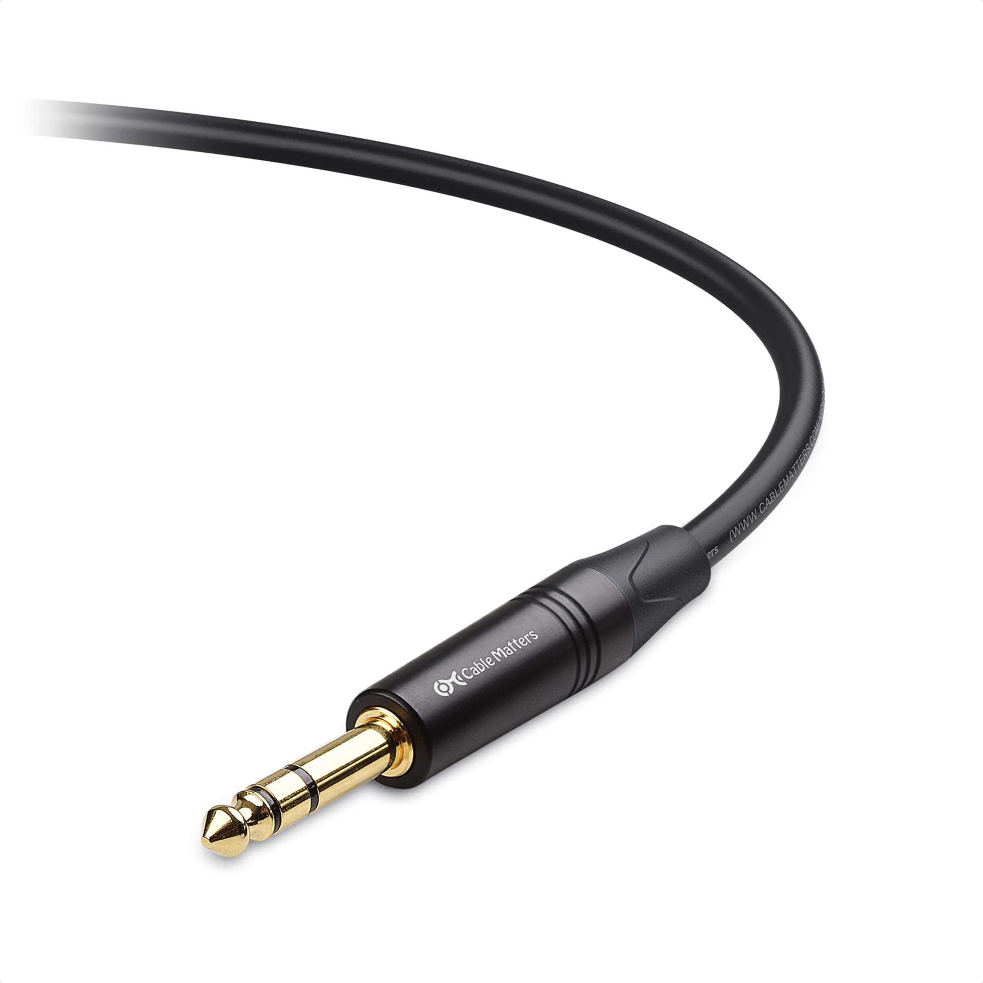Cable Matters 6.35mm (1/4 Inch) TRS to XLR Male to Male Audio Cable - 25ft Black | Professional Studio Equipment & Live Sound Setup