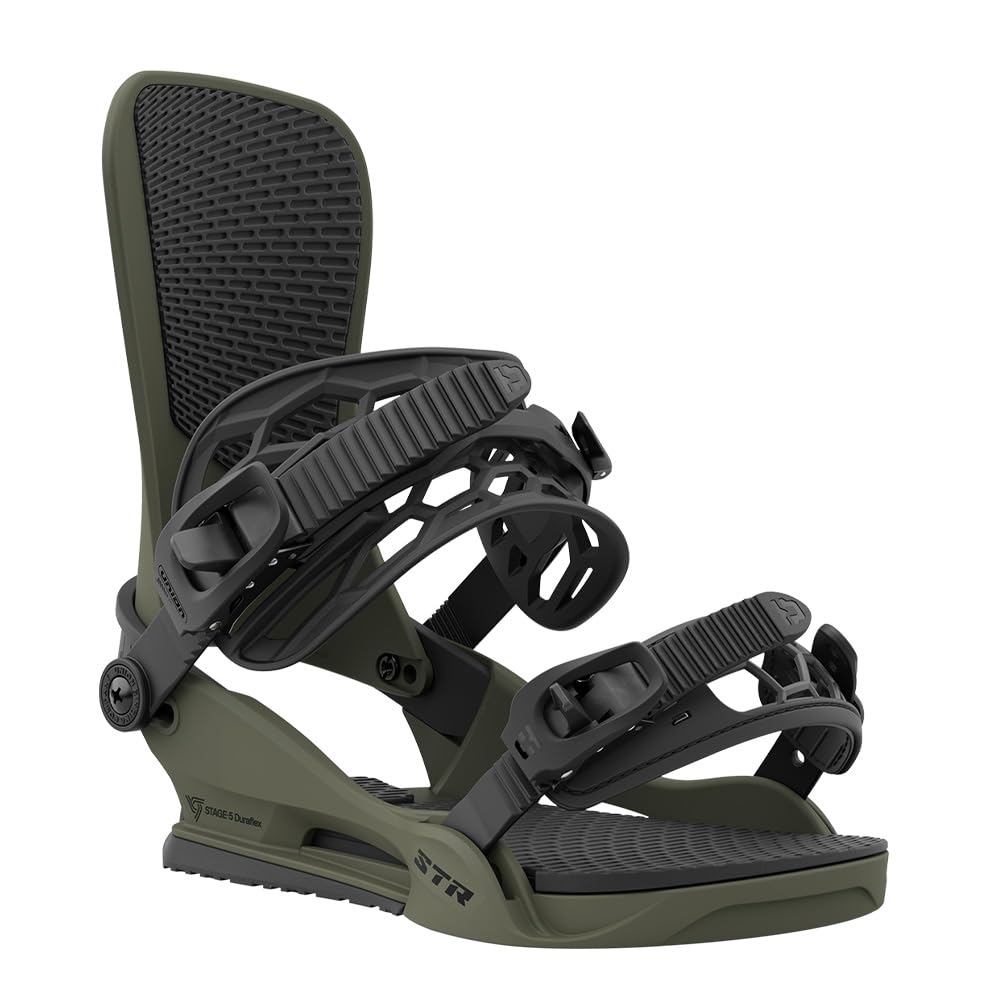 Union STR Men's Snowboard Bindings - Adjustable & Durable for All-Mountain Riding - Perfect for Freestyle, Powder & Park Performance