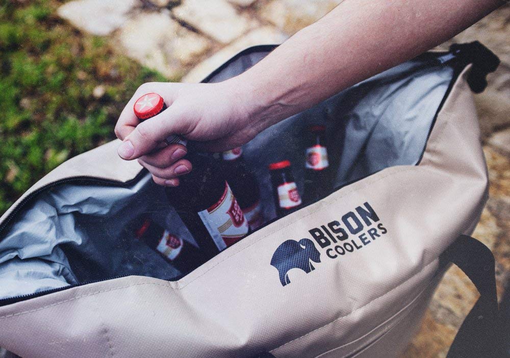 Bison Coolers Softpak Series - Premium Insulated Soft Cooler Bag, Made in USA, Leak Proof & 24+ Hour Ice Retention - Perfect for Beach, Travel, Camping, Picnic, Car Trips & Outdoor Adventures