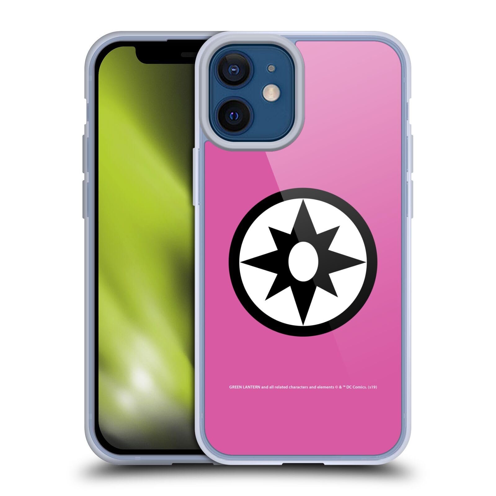 Green Lantern iPhone 12 Mini Case - DC Comics Officially Licensed Star Sapphire Corps Soft Gel Cover | Perfect for Fans, Cosplay & Daily Protection