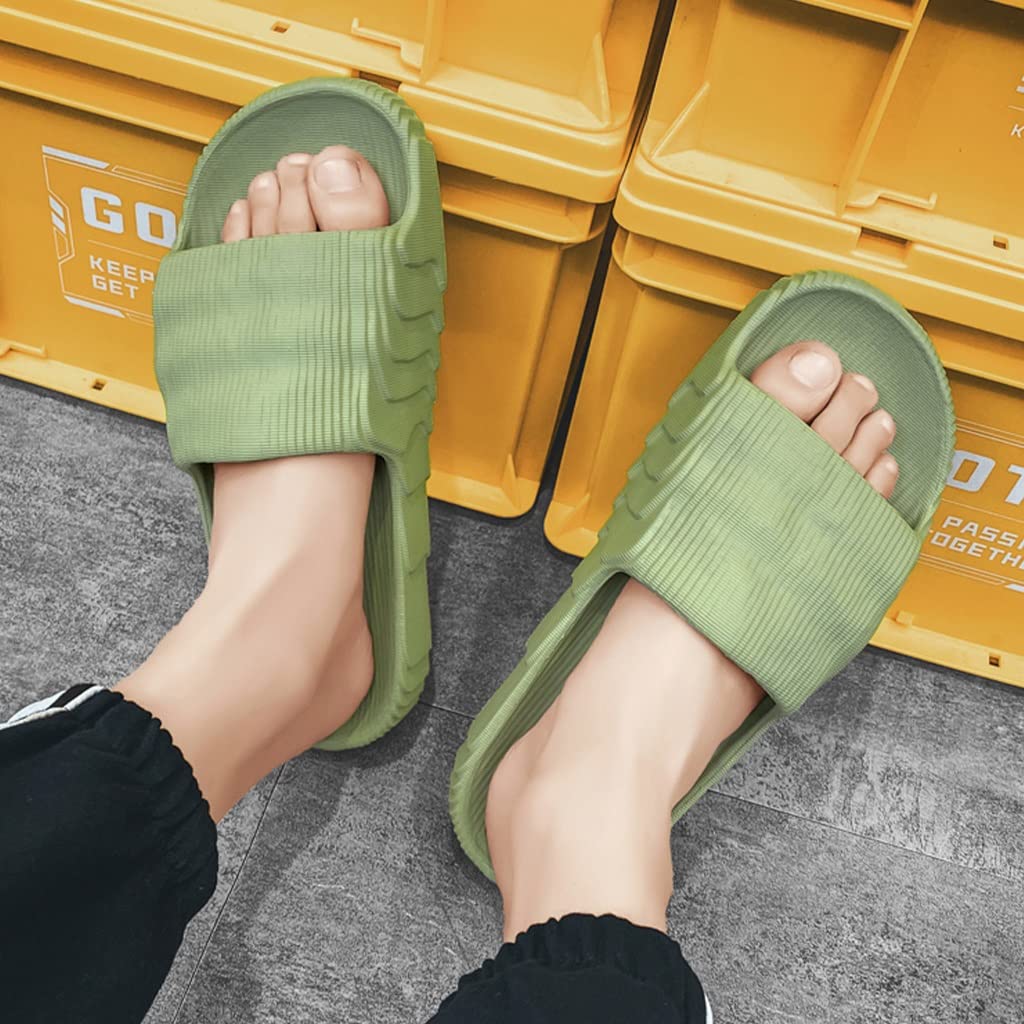 **Men's & Women's Non-Slip Indoor Slippers - Breathable Cloud Slides for Summer, Shower, Bathroom & Home - Lightweight Rubber Sole House Shoes for Casual Comfort**    *(Perfect for Relaxing at Home, Lounging, or Quick Trips to the Pool or Beach!)*