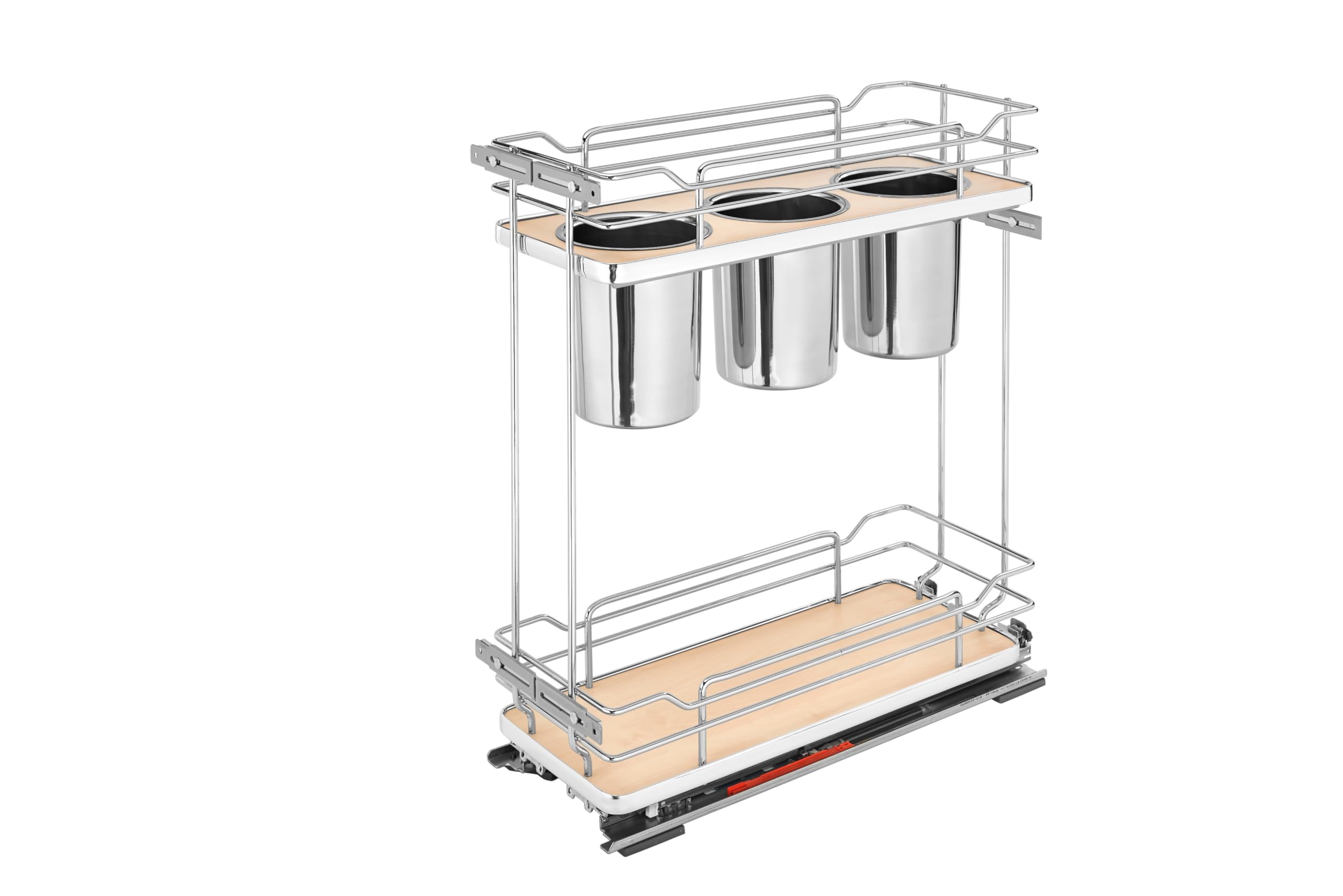 Rev-A-Shelf Two-Tier Kitchen Cabinet Organizer with Blum Soft-Close Hinges - Space Saving Storage Solution for Pots, Pans & Utensils - Perfect for Pantry, Under Sink & Home Organization
