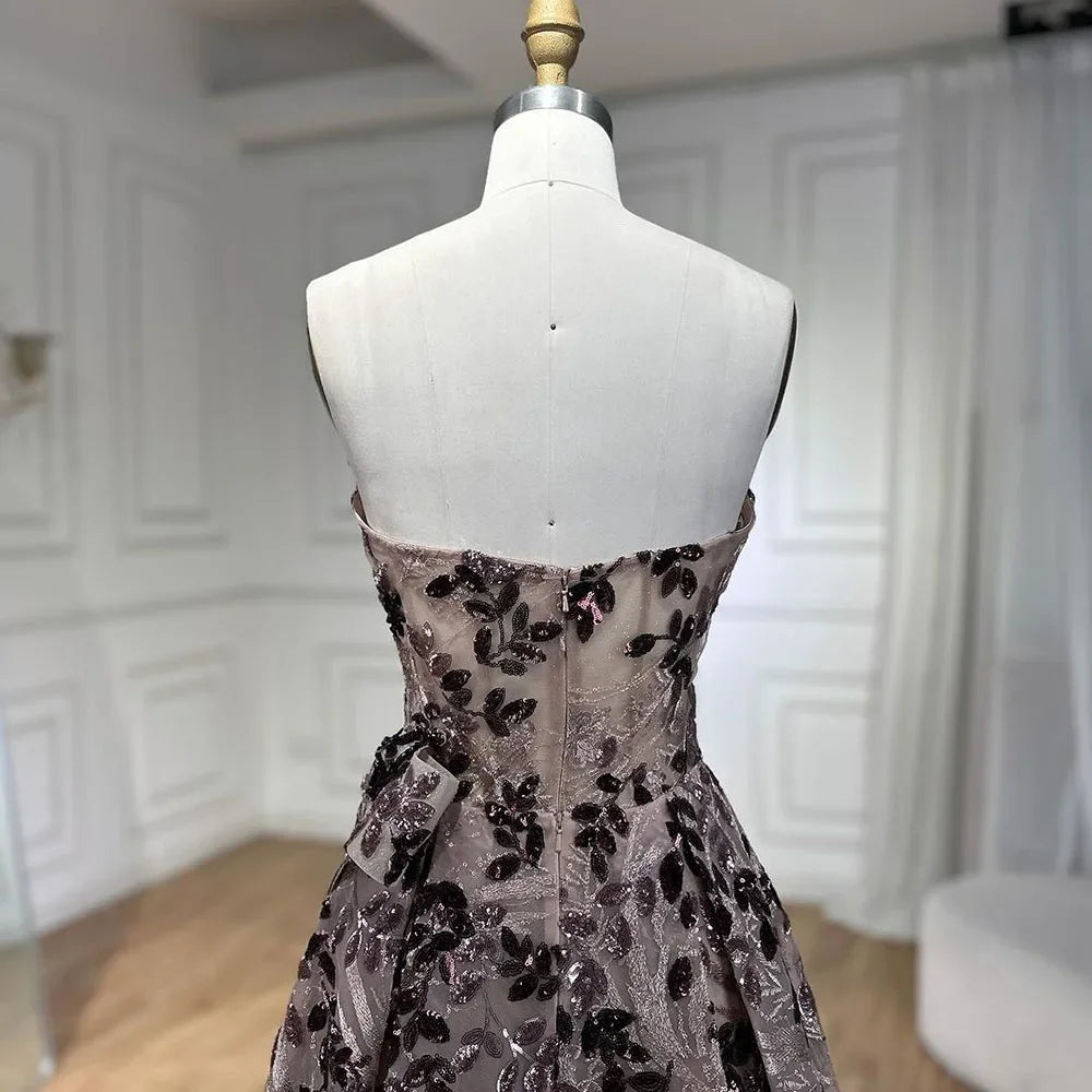 Elegant Pink A-Line Off-the-Shoulder Beaded Sequins Evening Dress for Women - Dubai Luxury Party Gown LA72388 | Perfect for Cocktail Parties, Weddings & Formal Events