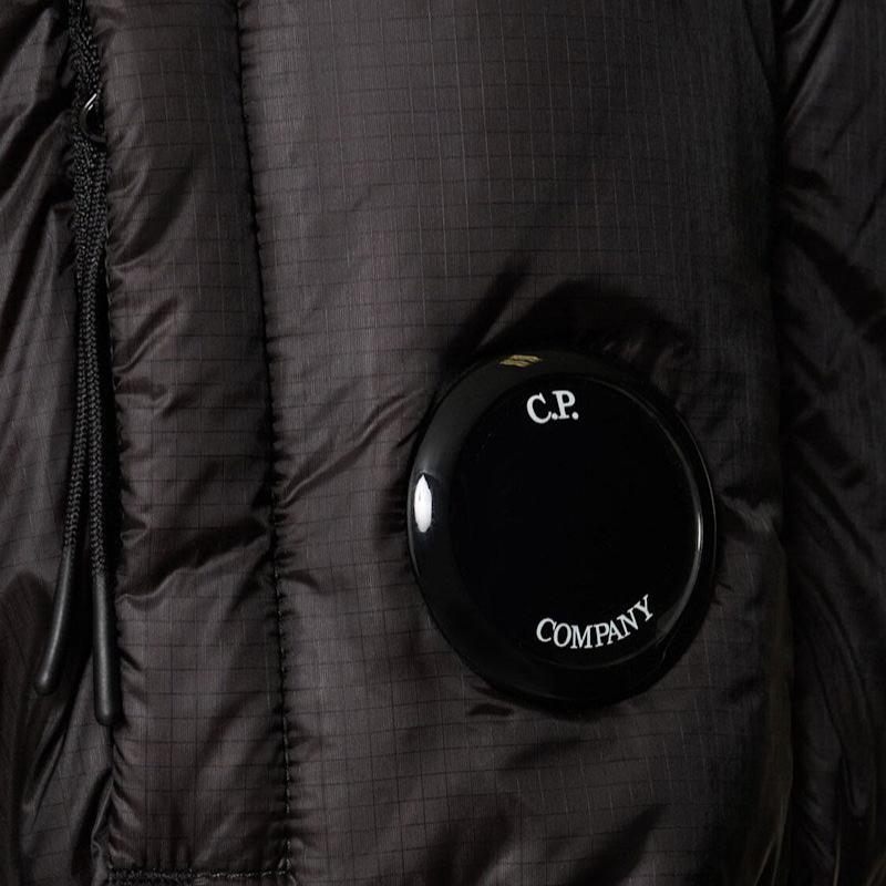 CP Company Black Long DD Shell Lens Jacket - Waterproof Windbreaker for Outdoor Activities & Urban Style