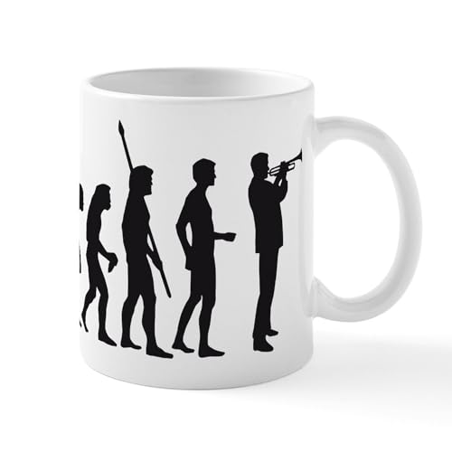 White - Evolution Trumpet Player Mug