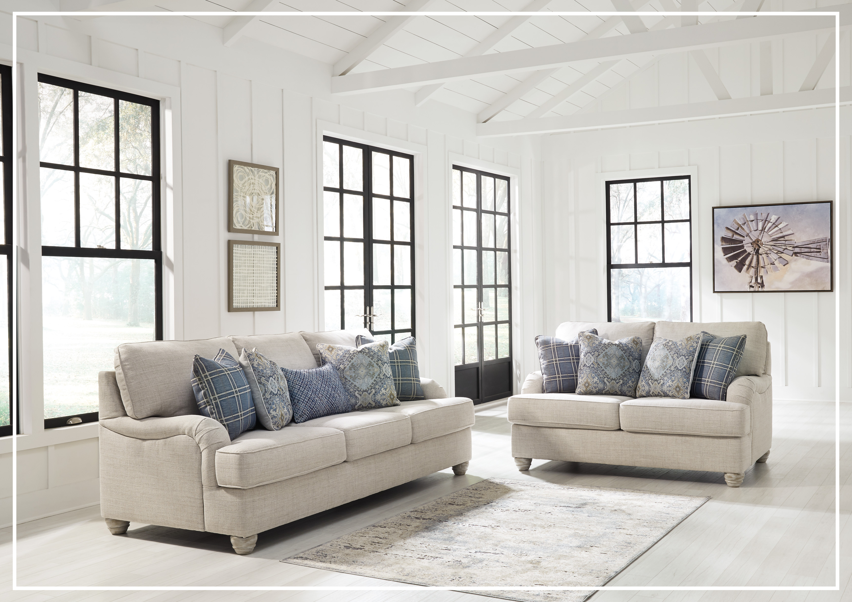 Gio Italia Trenton Queen Fabric Sleeper Sofa - Linen Color Convertible Couch Bed for Small Spaces | Perfect for Guest Rooms, Apartments & Home Offices