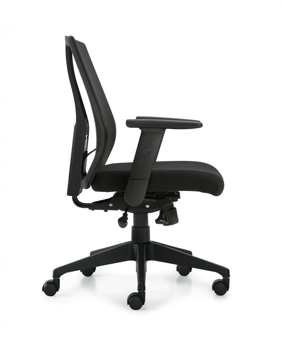 OTG Mesh Back Synchro Tilter Office Chair - Ergonomic Adjustable Lumbar Support & Tilt Mechanism (Model OTG10707B) - Perfect for Home Office, Gaming & Workspace Comfort