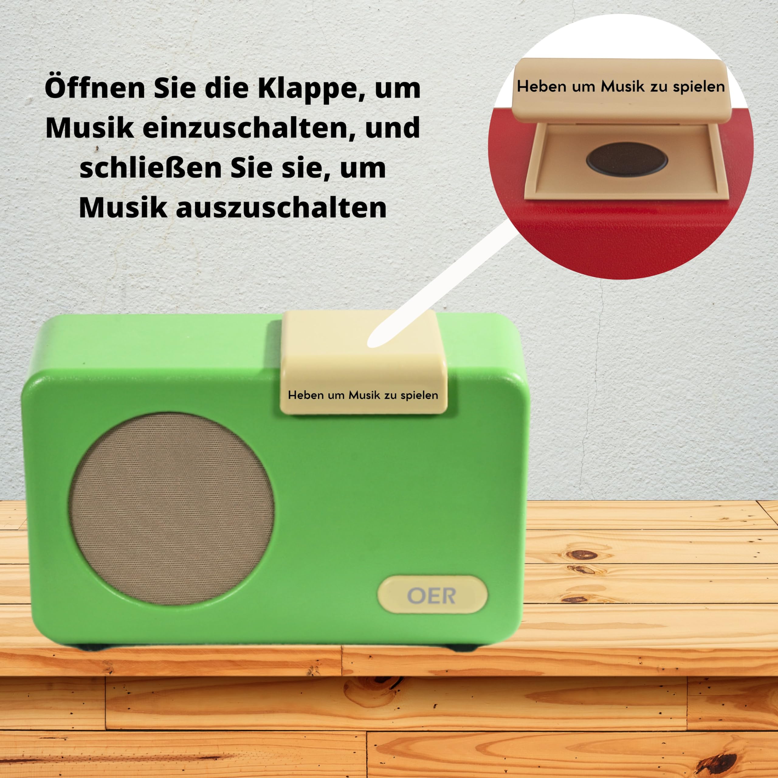 OER Easy-to-Use Music Player for Dementia & Alzheimer Patients - Senior-Friendly Radio with Simple Controls, Dementia Aid & Thoughtful Gift for Elderly Care (Perfect for Nursing Homes, Memory Care & Home Use)