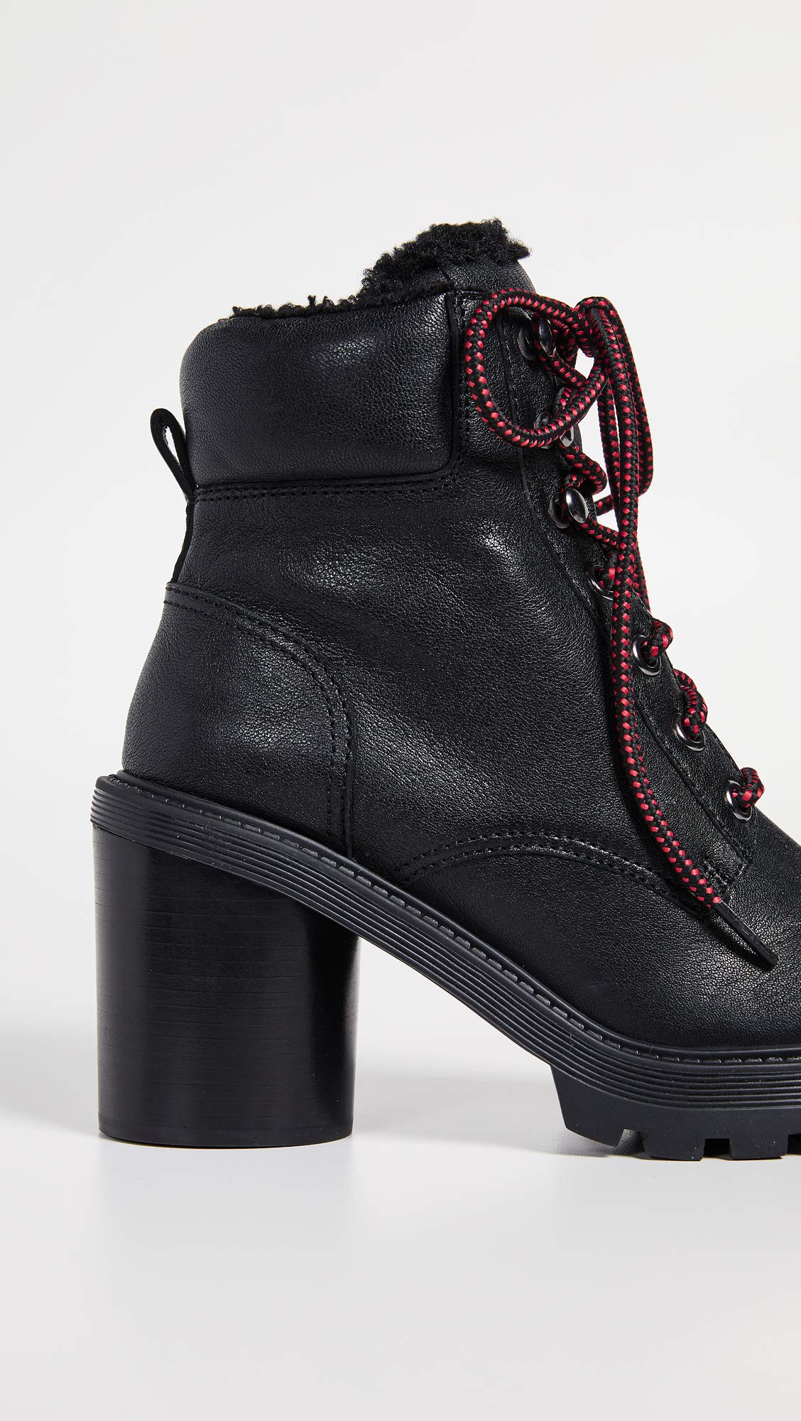 Marc Jacobs Women's Crosby Hiking Boot with Faux Shearling Lining - Waterproof Ankle Boots for Winter, Outdoor & Casual Wear - Perfect for Hiking, Travel & Everyday Fashion
