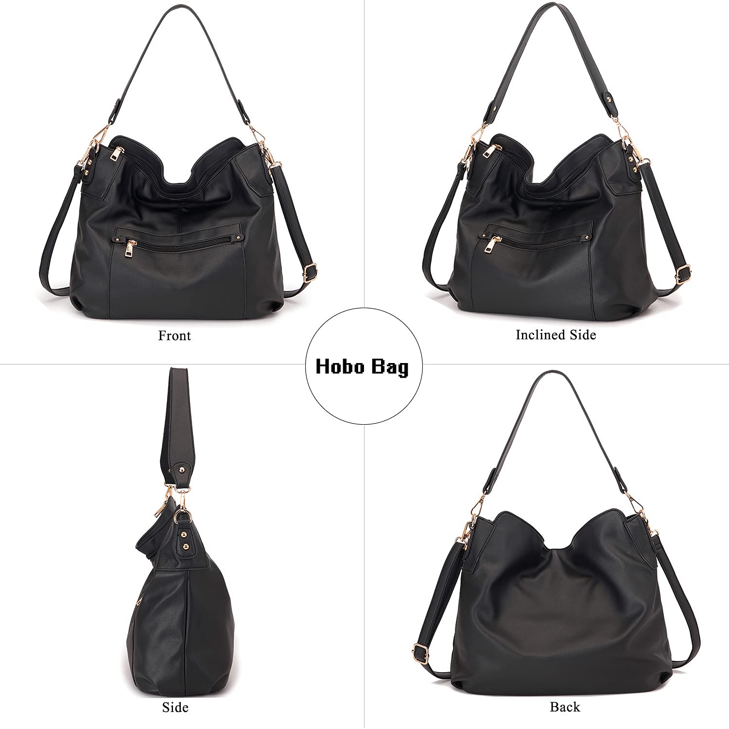 Stylish Large Crossbody Bags for Women - Fashion Shoulder Handbag Purse with Wallet Set, Tote & Hobo Purses - Perfect for Work, Travel and Everyday Use