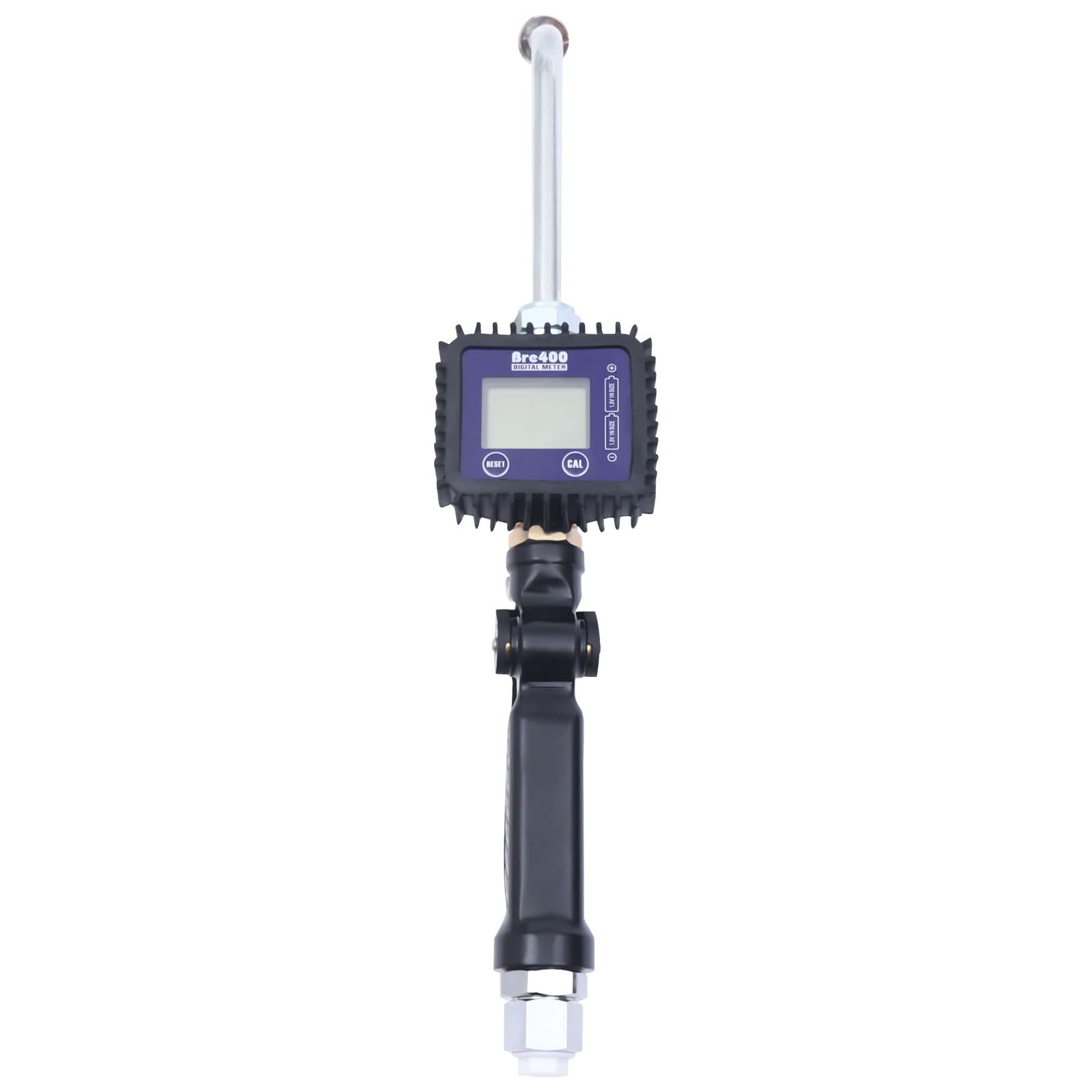 Digital Oil Dispensing Nozzle with Flow Meter - 0.5-50MPA Spout Oil Control Valve, Oil Gun & 2 Batteries (US Stock) | Perfect for Gas Stations, Auto Shops & Industrial Fuel Transfer