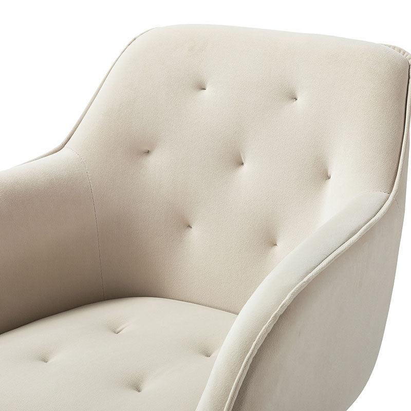 Premium Jovida Velvet Tufted Office Chair - Ergonomic Executive Desk Chair with Adjustable Height for Home & Office Workspaces - Perfect for Work, Study, and Gaming