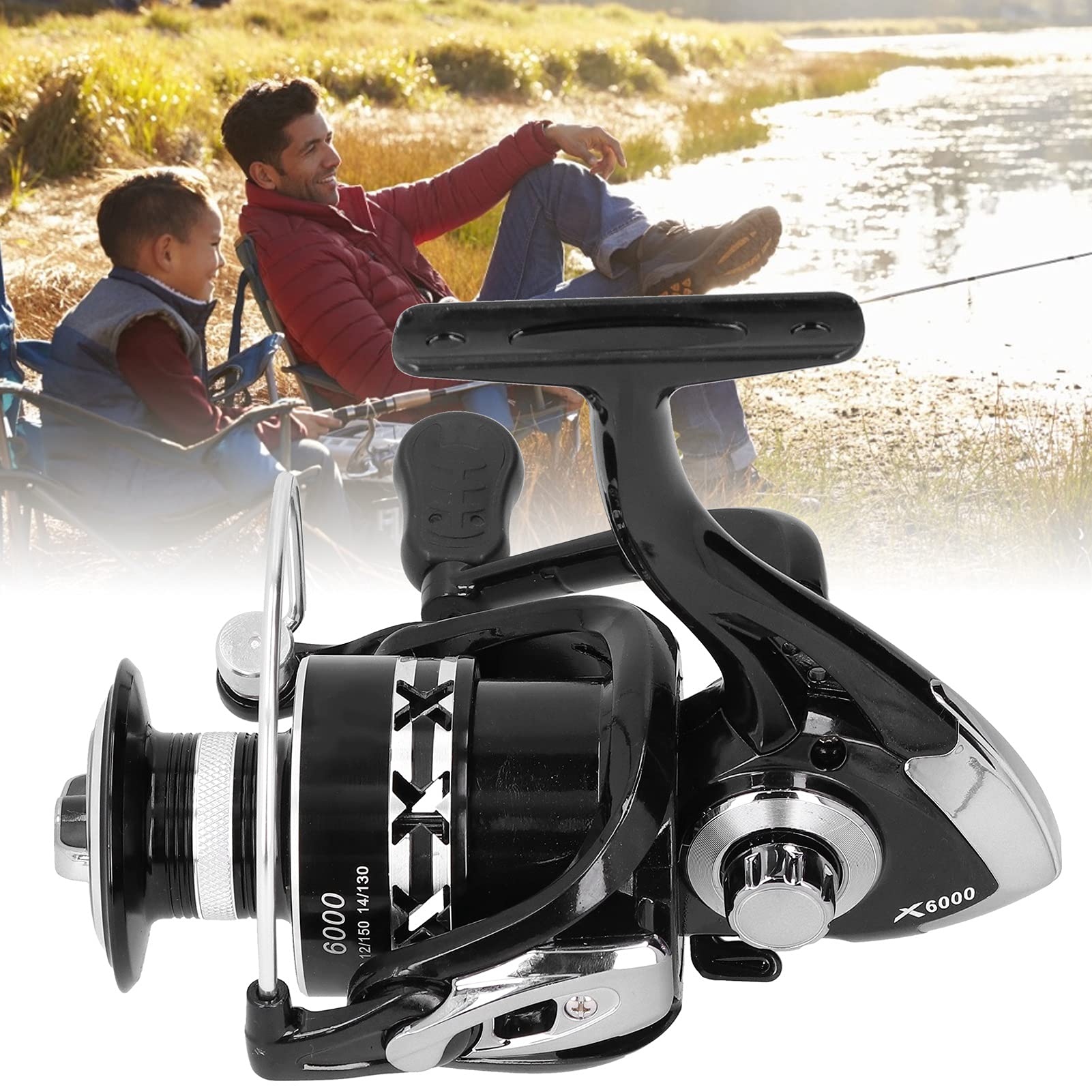 01 Fishing Reel - Lightweight Spinning Fishing Reel for Freshwater & Saltwater Fishing - Perfect for Camping, Beach, Boat and Outdoor Adventures