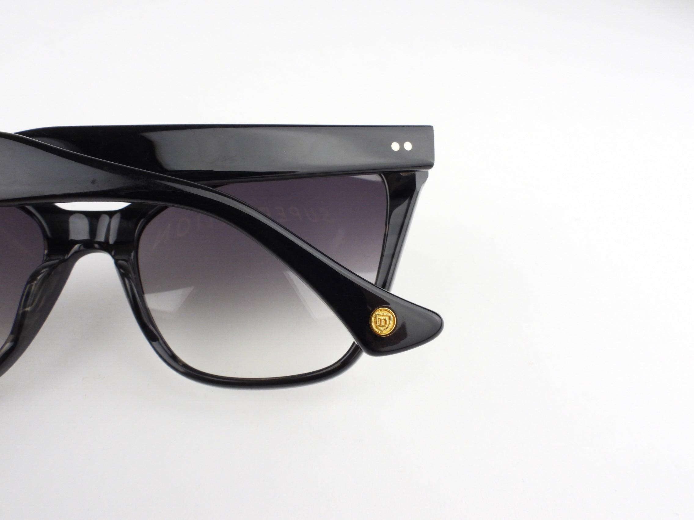 Dita Black Ombre Lens Superstition Sunglasses - Polarized UV Protection for Men & Women - Perfect for Driving, Beach & Outdoor Activities
