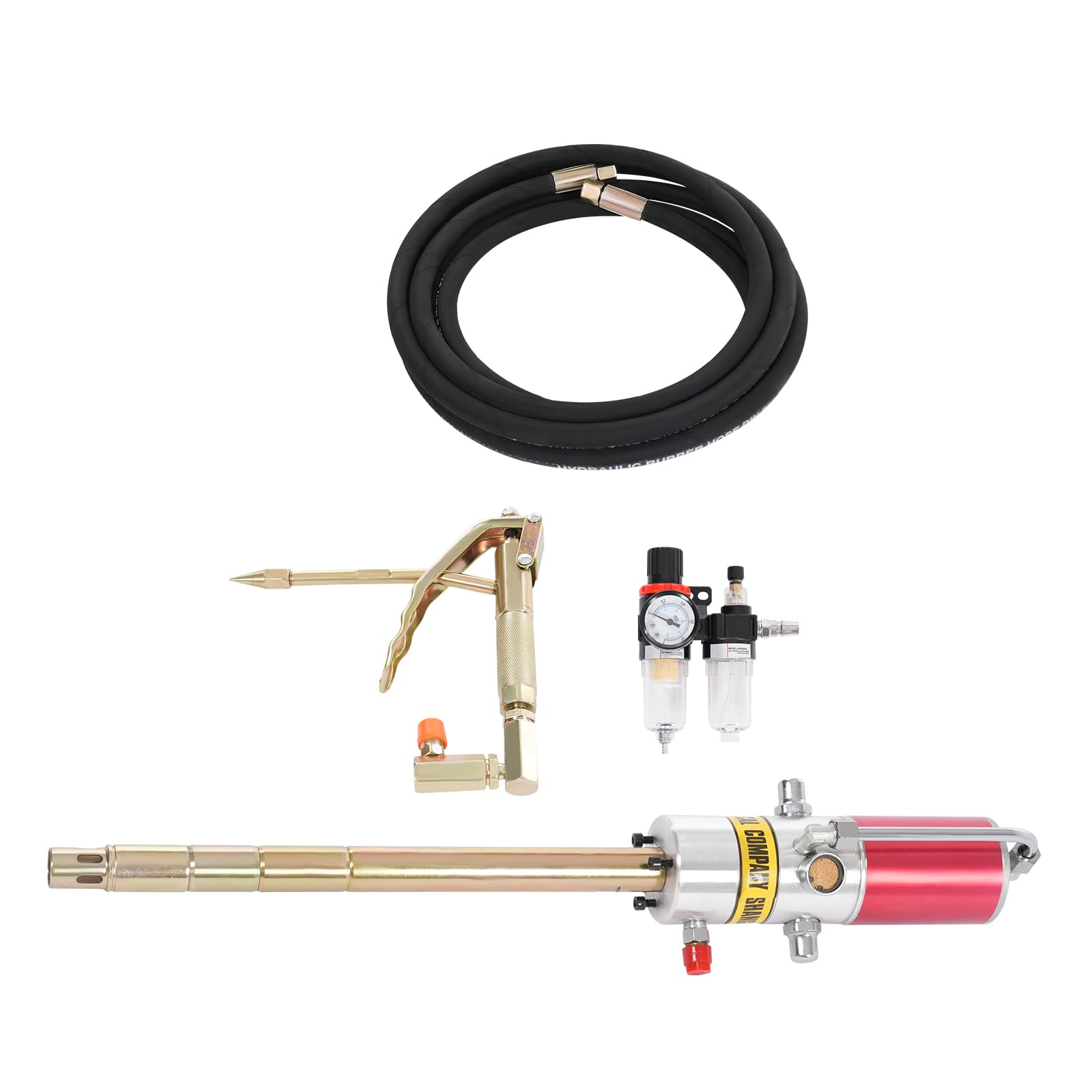 LYNICESHOP 50:1 Air Operated Pneumatic Oil Transfer Pump - Heavy Duty 35mm Drum Pump for 30-40MPa High Pressure Grease & Oil Transfer - Ideal for Automotive, Industrial & Marine Applications