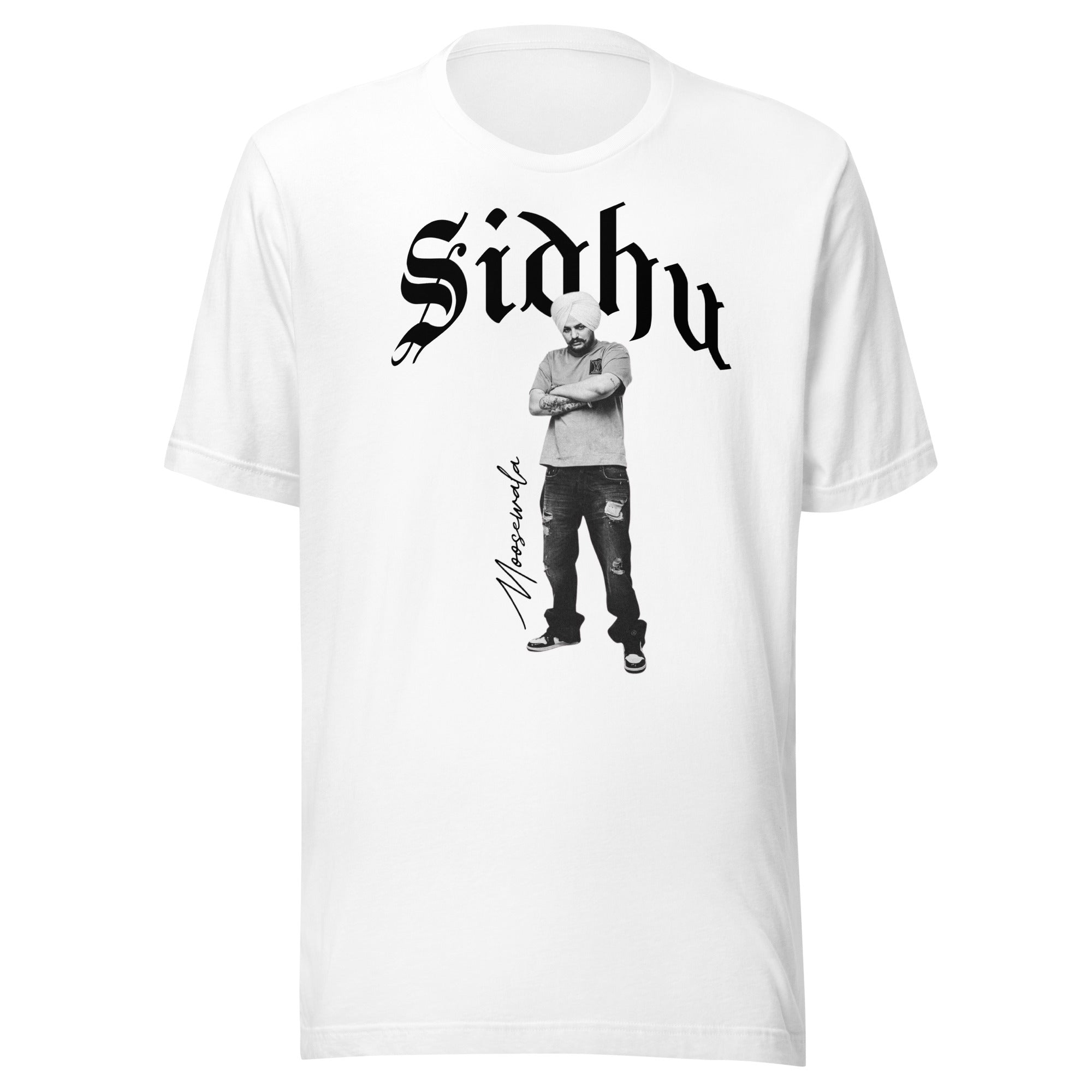 Sidhu Moosewala Unisex T-Shirt - Cotton Graphic Tee for Men & Women - Casual Streetwear for Concerts, Parties & Everyday Wear
