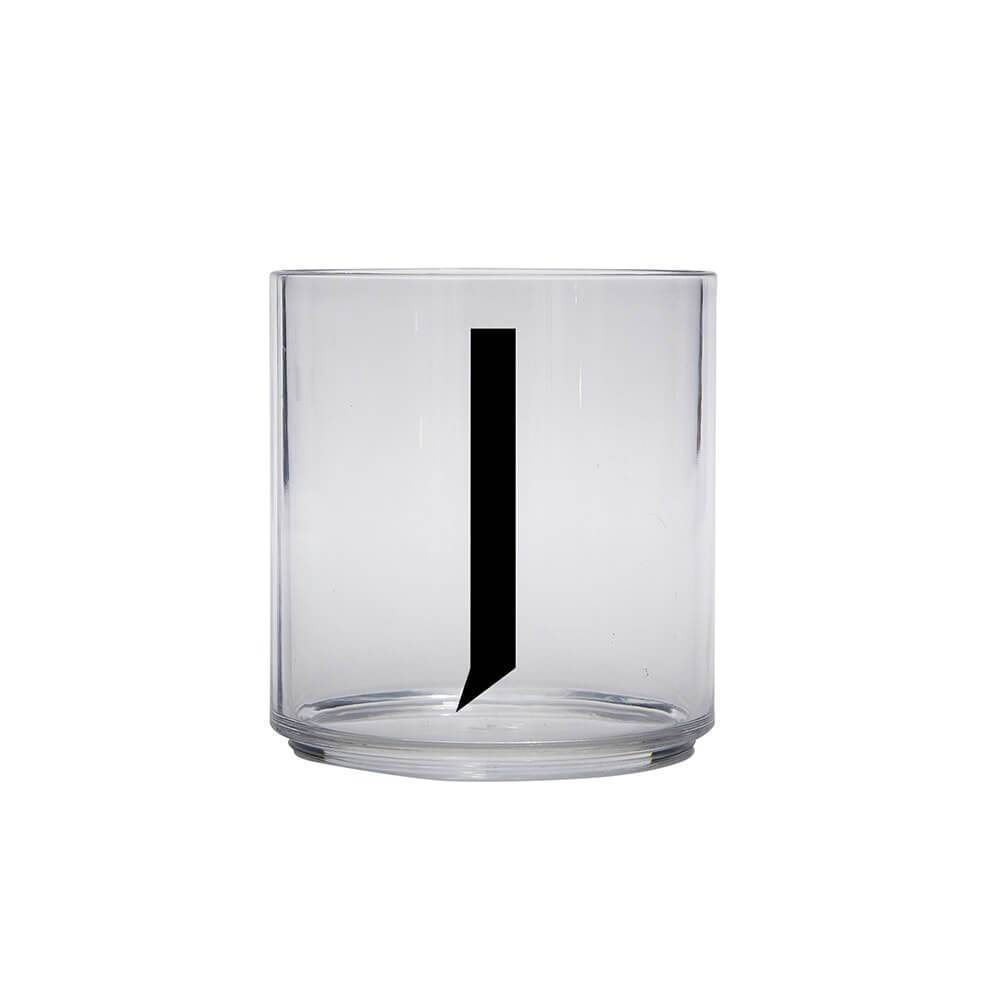 DESIGN LETTERS Kids Personal Drinking Glass - Drop Safe, BPA-Free, Letter Q - Perfect for School Lunch, Home, and Travel Use