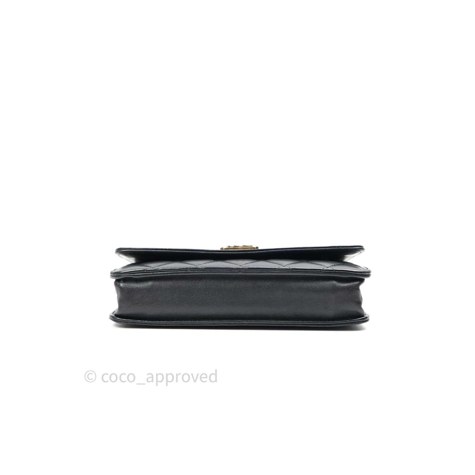 Chanel Boy Wallet on Chain WOC Black Lambskin Gold Hardware - Luxury Crossbody Bag for Women, Perfect for Evening Parties & Daily Use